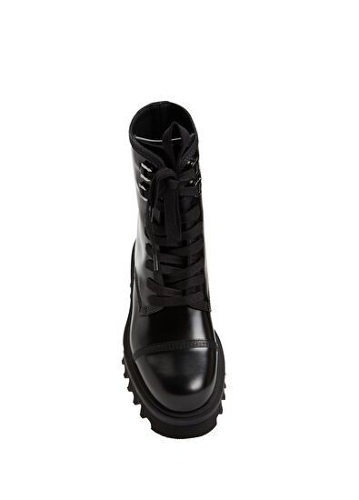 Salvatore Ferragamo o1s1rm1224 Leather Boots in Black Size US 9.5 / IT 39.5 - 4 Thumbnail
