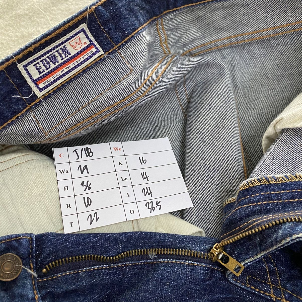 Edwin × Vintage Vintage 80's Edwin Blue Jeans Selvedge w29 Size US 29 - 9 Thumbnail