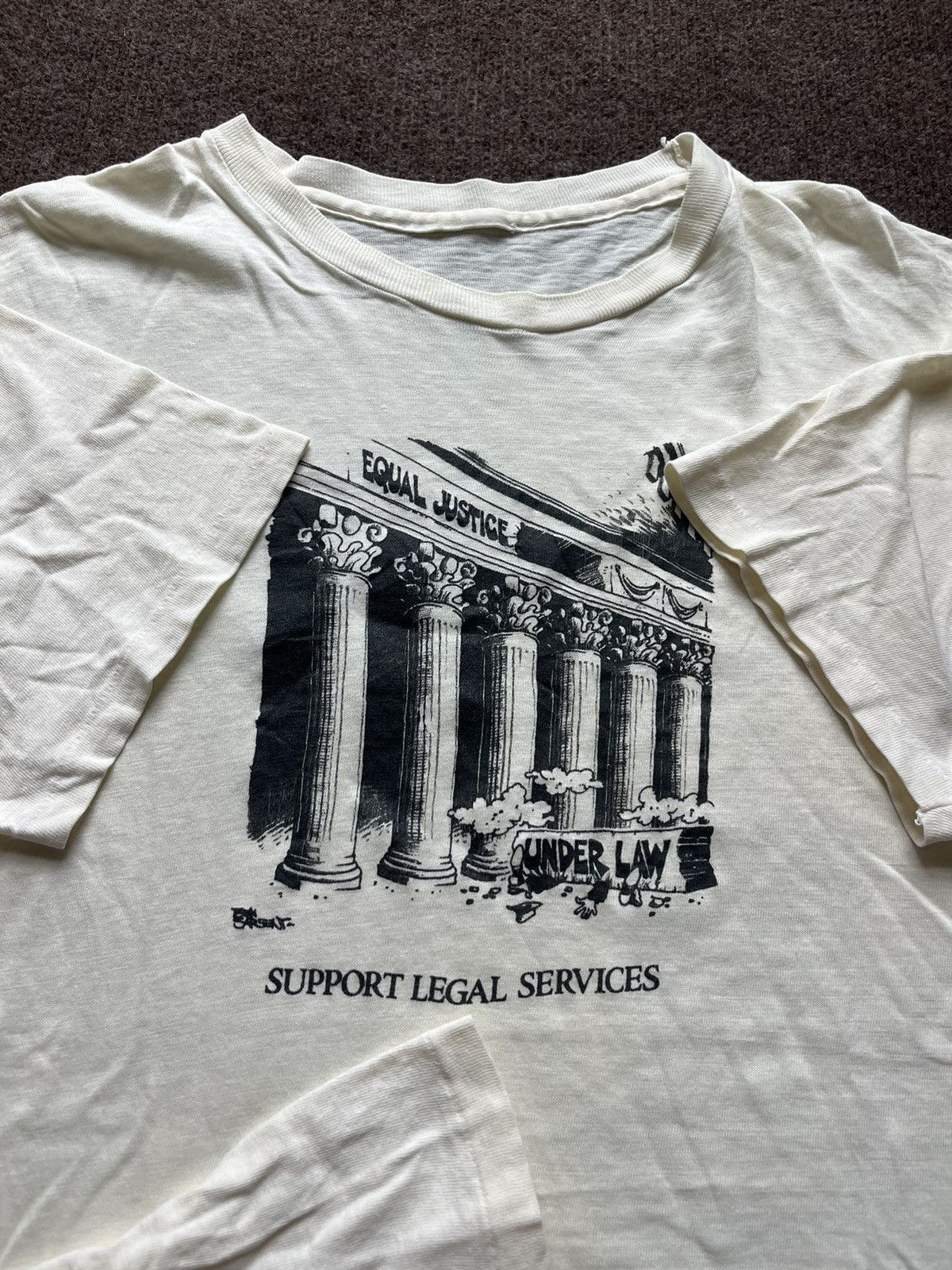 Arts & Science Vintage EQUAL JUSTICE UNDER LAW Support Legal Services 80’s Size US L / EU 52-54 / 3 - 6 Thumbnail