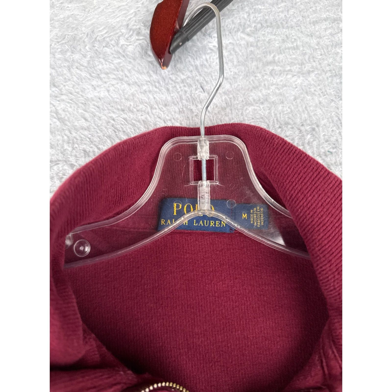 Ralph Lauren Polo Ralph Lauren Sweater Adult Medium Red 1/4 Zip Mock Neck Long Sleeve Shirt Mens Regular Size US M / EU 48-50 / 2 - 6 Thumbnail
