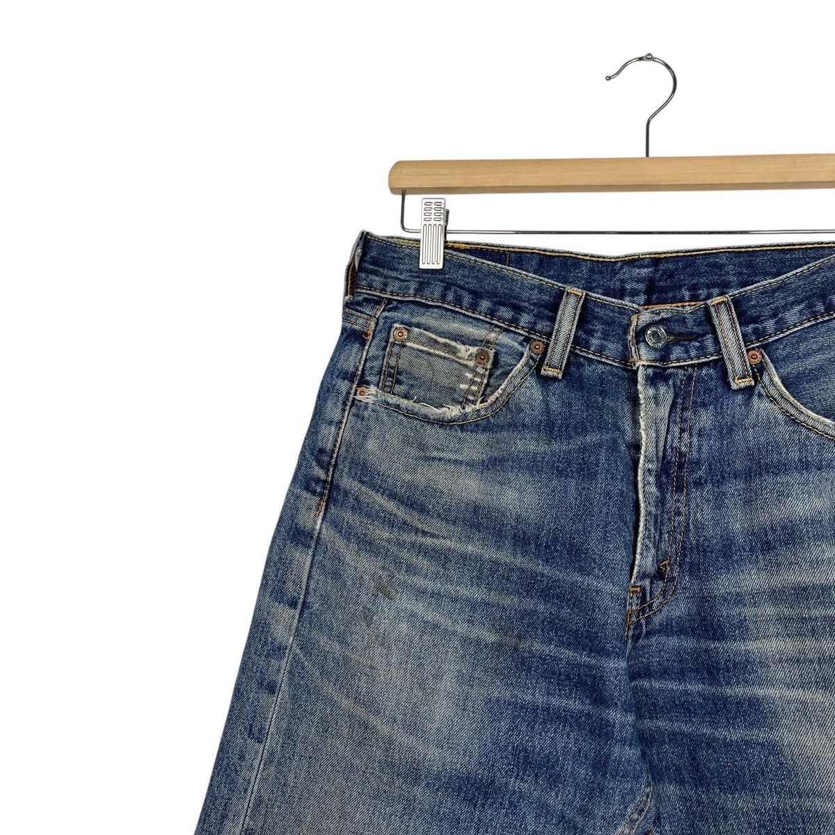 Levi's Vintage Y2k Levis Lot 505 Distressed Denim Size US 30 / EU 46 - 6 Thumbnail