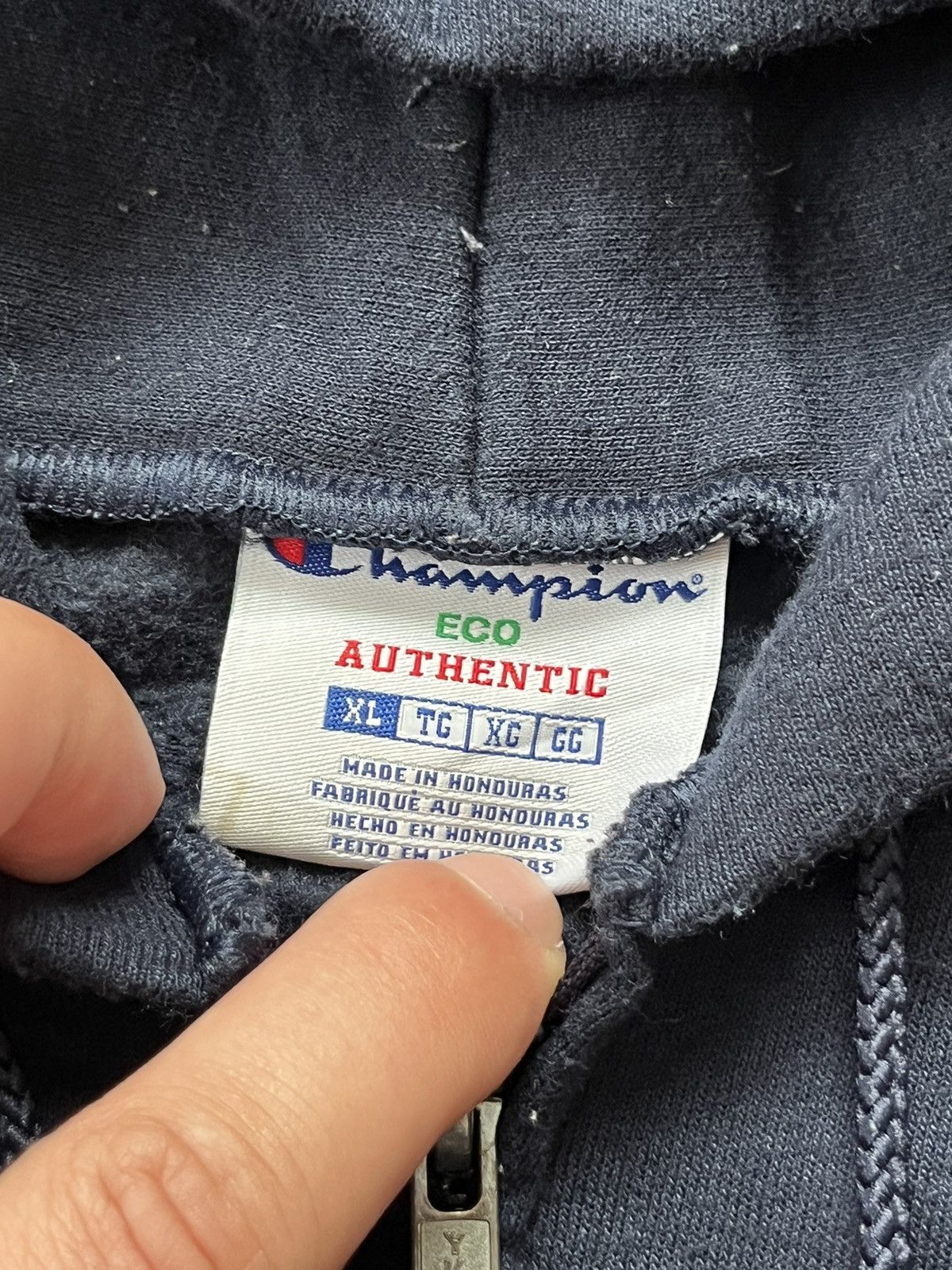 Champion Vintage Champion ΑΨΩ “Brother Ben Affleck” Zip Hoodie Blue Size US XL / EU 56 / 4 - 9 Thumbnail