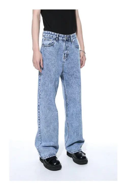 Other Retro distressed washed straight casual jeans Size US 32 / EU 48 - 4 Thumbnail