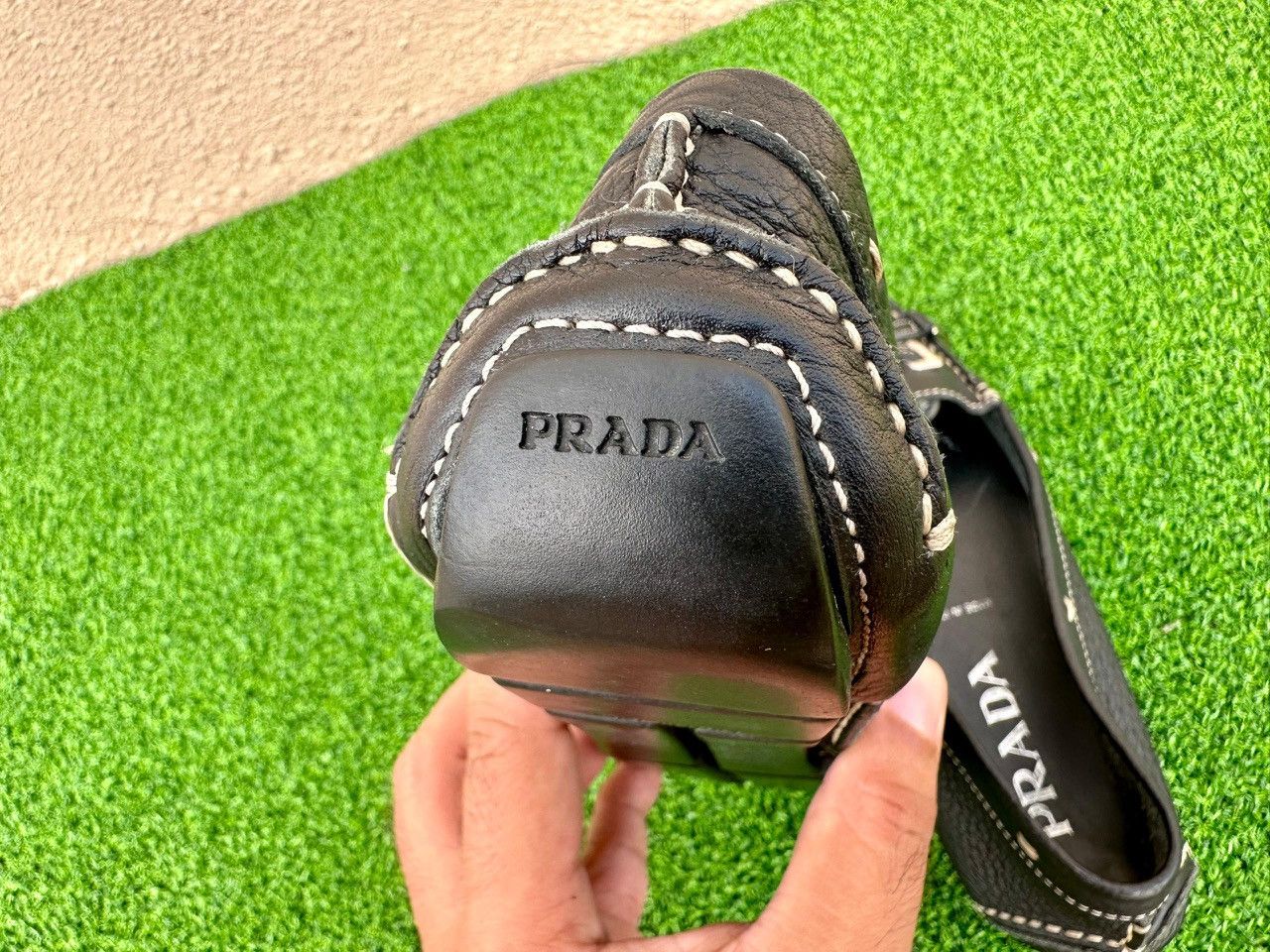 Prada Authentic Prada Leather Buckle Tassel Driving Mocassin Size US 7 / IT 37 - 9 Thumbnail