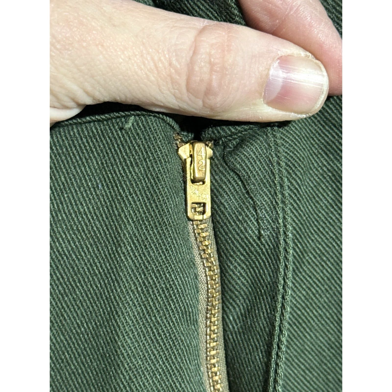 Vintage VINTAGE Levi’s 517 Sta-Prest Green Jeans 32W 31L Made In USA 1970s Mens Size US 32 / EU 48 - 3 Thumbnail