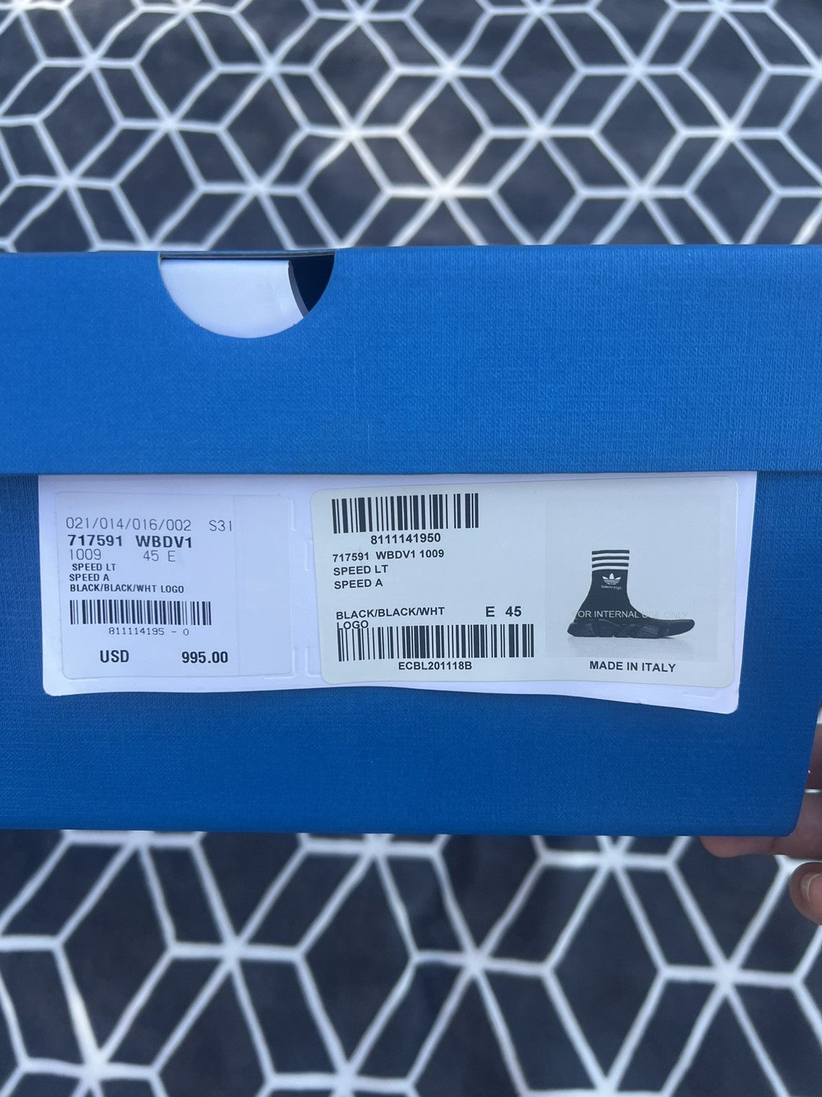 Adidas × Balenciaga Balenciaga X Adidas Speed Trainers Size US 11.5 / EU 44-45 - 8 Thumbnail