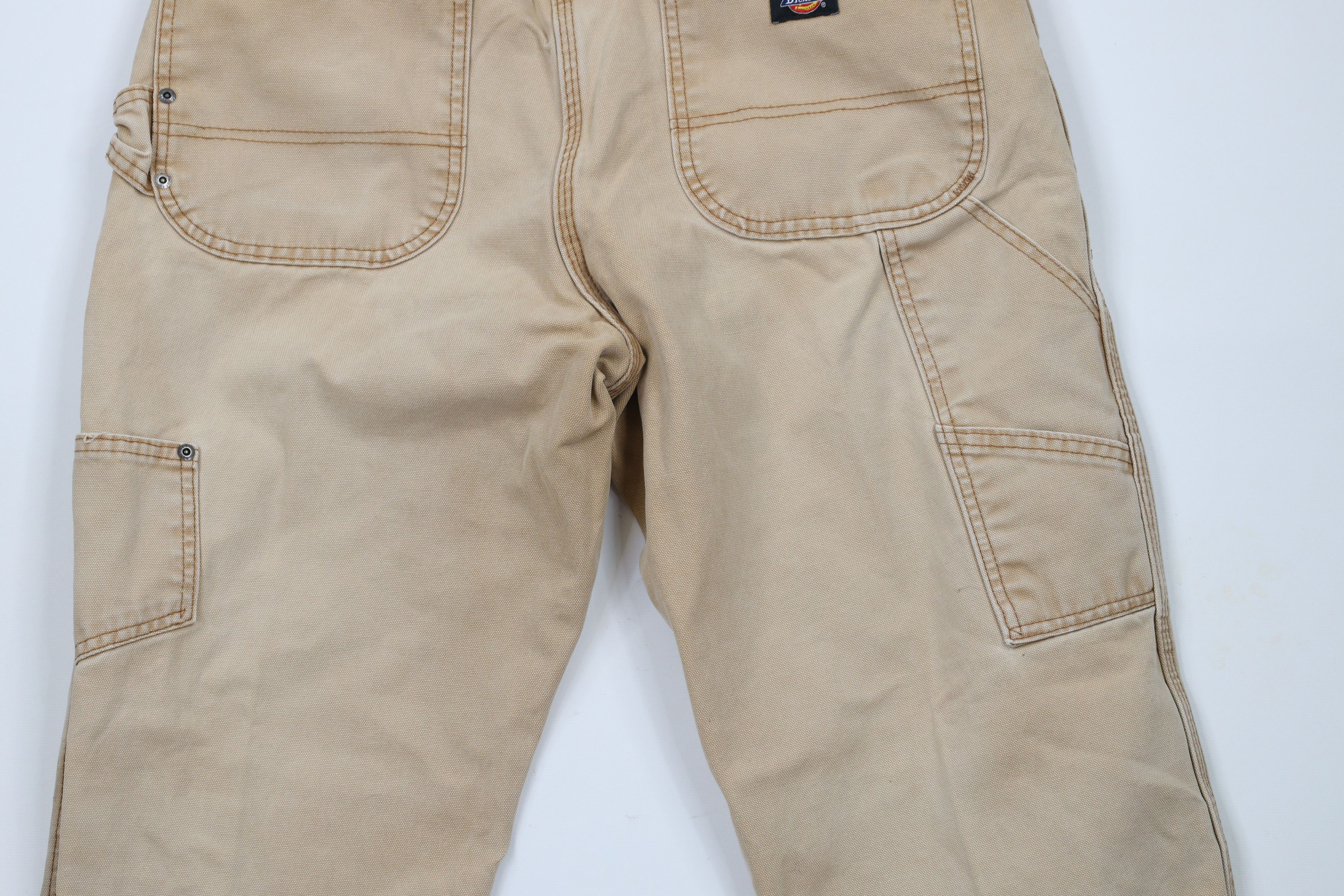 Dickies × Vintage Vintage Dickies Canvas Wide Leg Dungaree Work Pants Brown Size US 34 / EU 50 - 10 Thumbnail