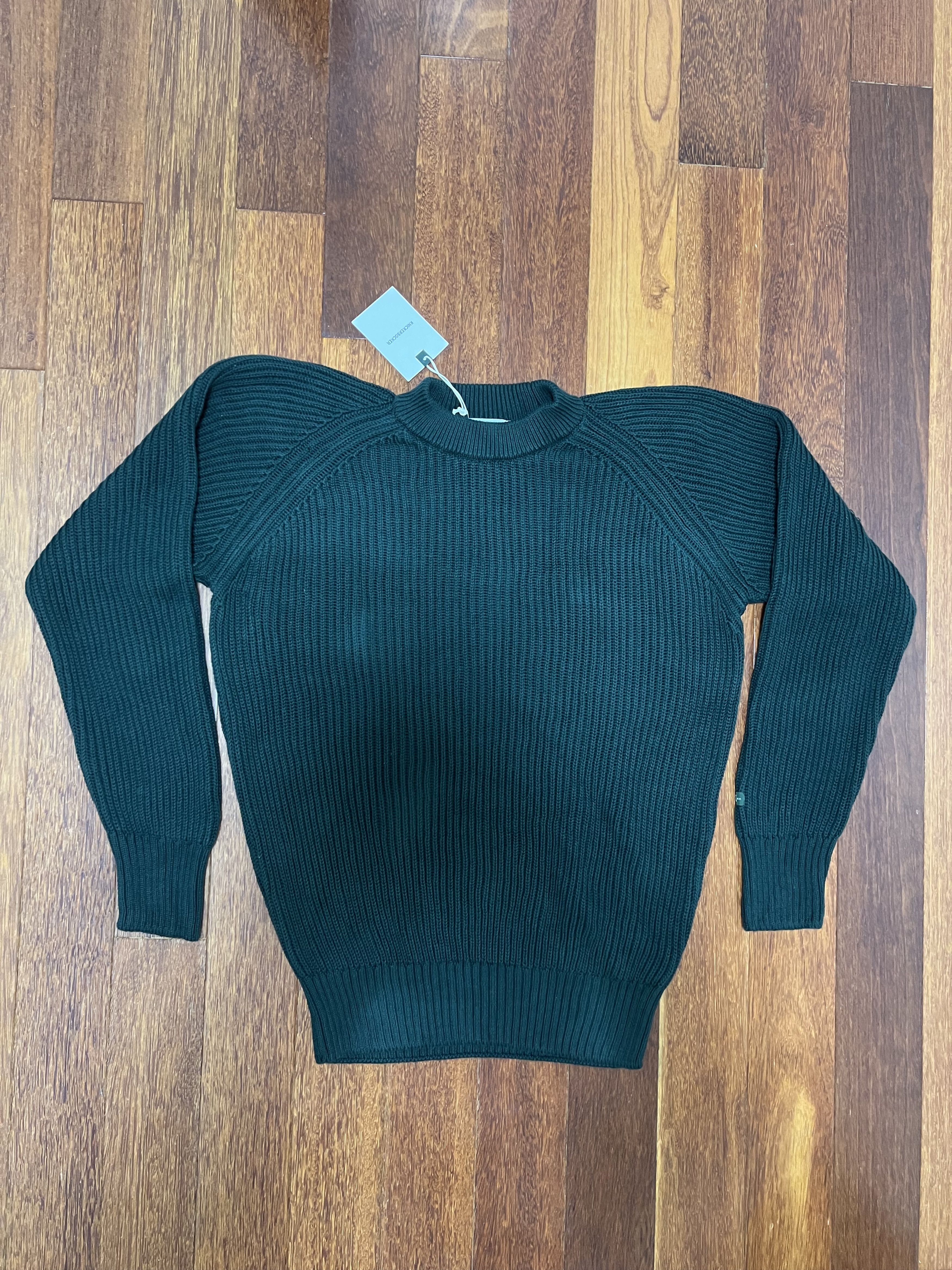 Knickerbocker Mfg Co 💚 Knickerbocker Heavy Rib Cotton Sweater Sycamore NEW Size US M / EU 48-50 / 2 - 4 Thumbnail