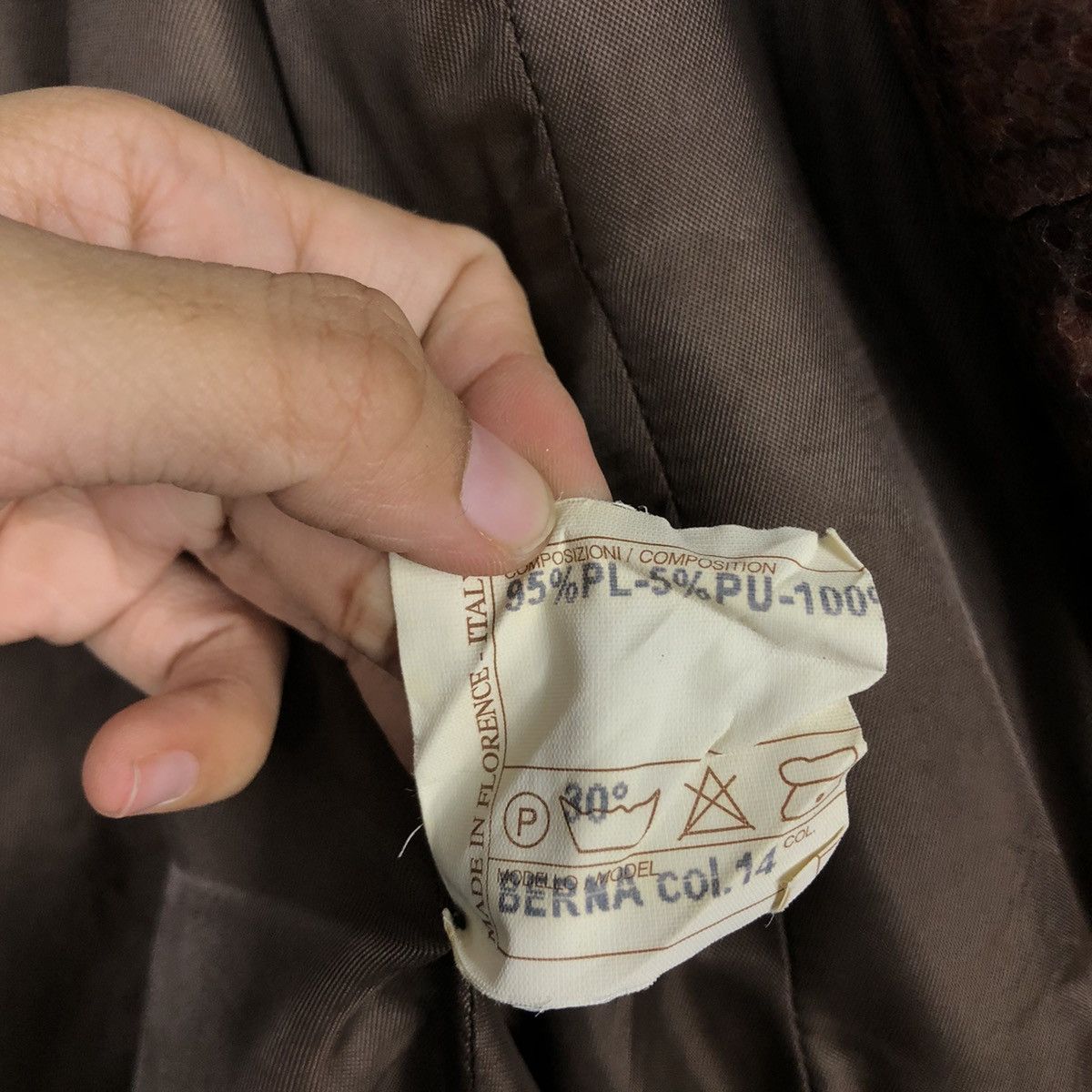 Vintage 📌Vintage Snake Skin Design Chore Jacket PatriziaFusi Italy Size US M / EU 48-50 / 2 - 20 Thumbnail
