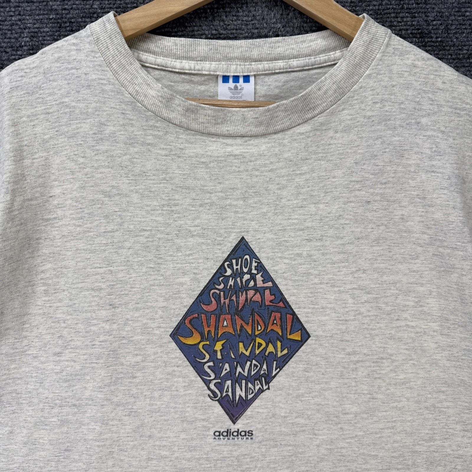 Adidas Vintage Adidas Shirt Mens XL Gray 90s Sandal Shoe Adventure Size US XL / EU 56 / 4 - 2 Thumbnail