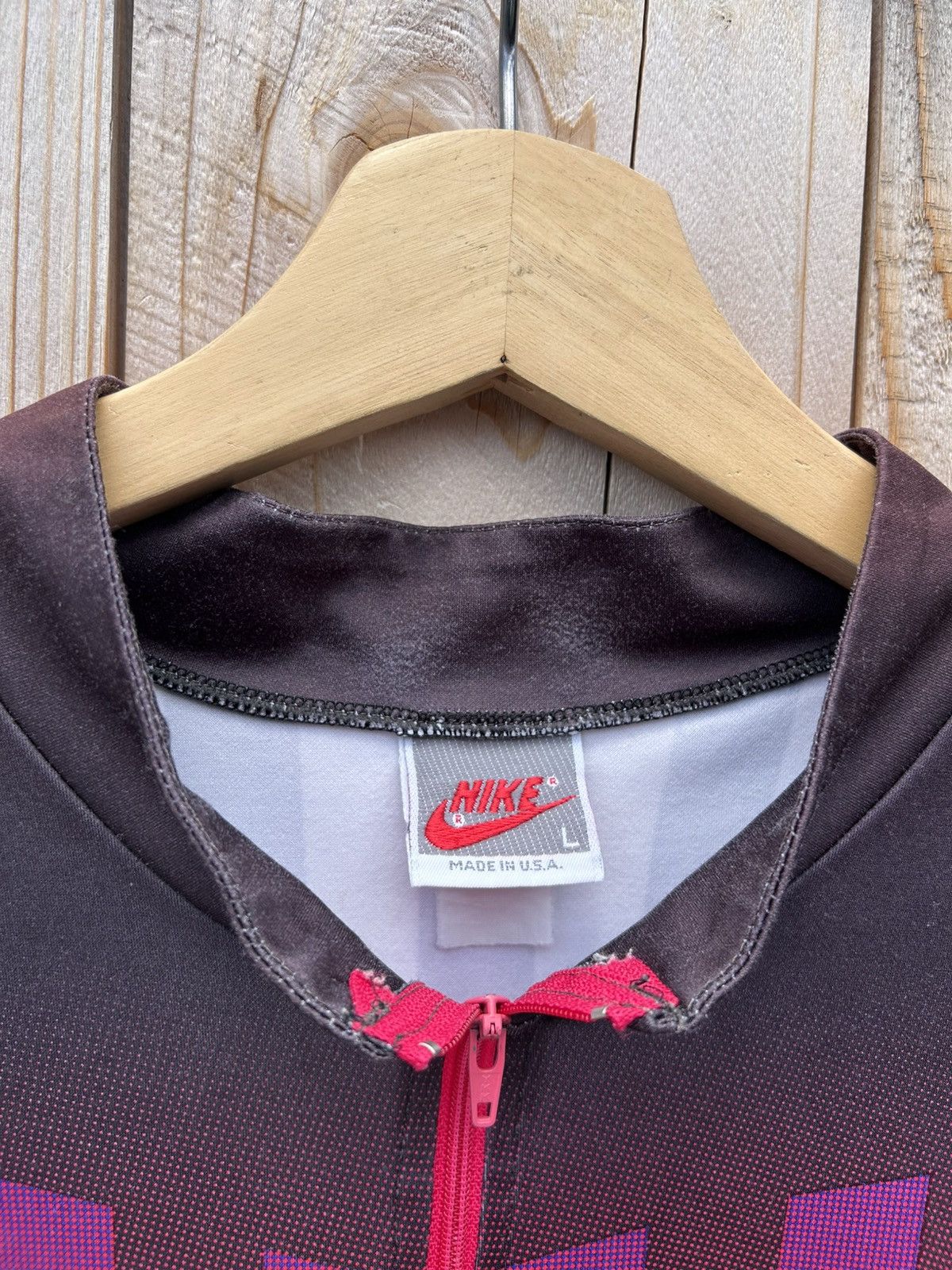 Nike 80’s Nike Cycling Bike Jersey Vintage Quarter Zip Size US L / EU 52-54 / 3 - 4 Thumbnail