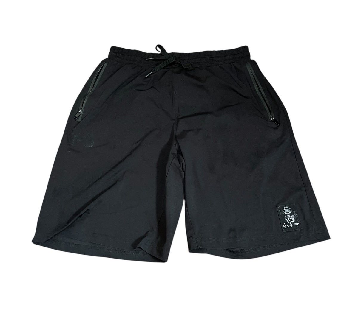 Yohji Yamamoto Vintage yohji yamamoto y-3 black jogging shorts Size US 27 - 1 Thumbnail