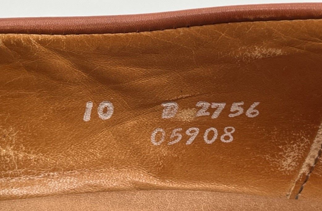 Allen Edmonds Allen Edmonds LEYLAND Chili Brown Leather Penny Loafers 10D Size US 10 / EU 43 - 11 Thumbnail