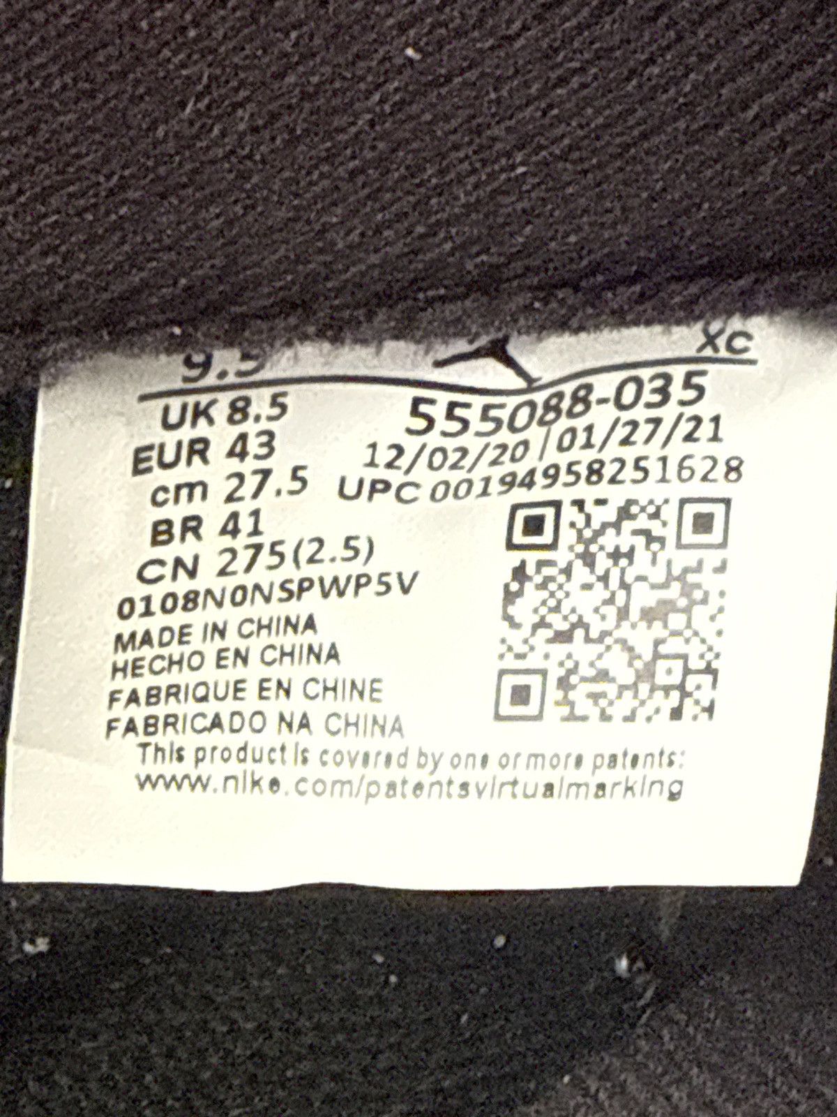 Jordan Brand Jordan 1 Reverse Shadow Size US 9.5 / EU 42-43 - 5 Thumbnail