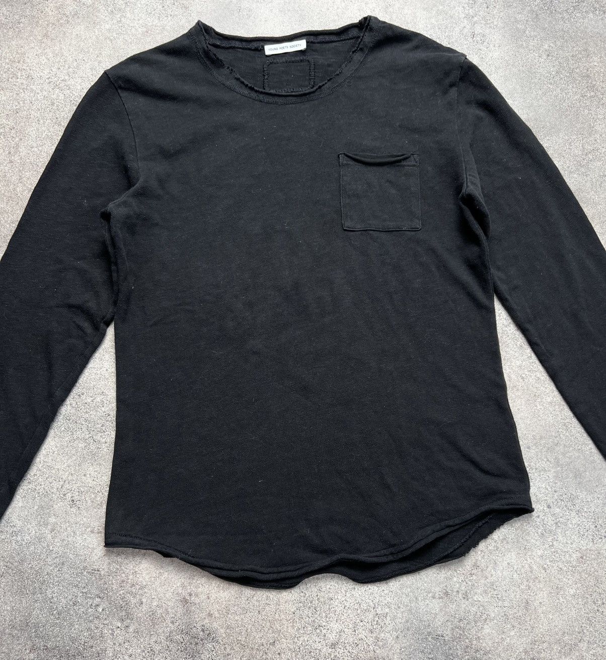 Thom Krom Young Poets Society black distressed sweater Size US M / EU 48-50 / 2 - 2 Thumbnail