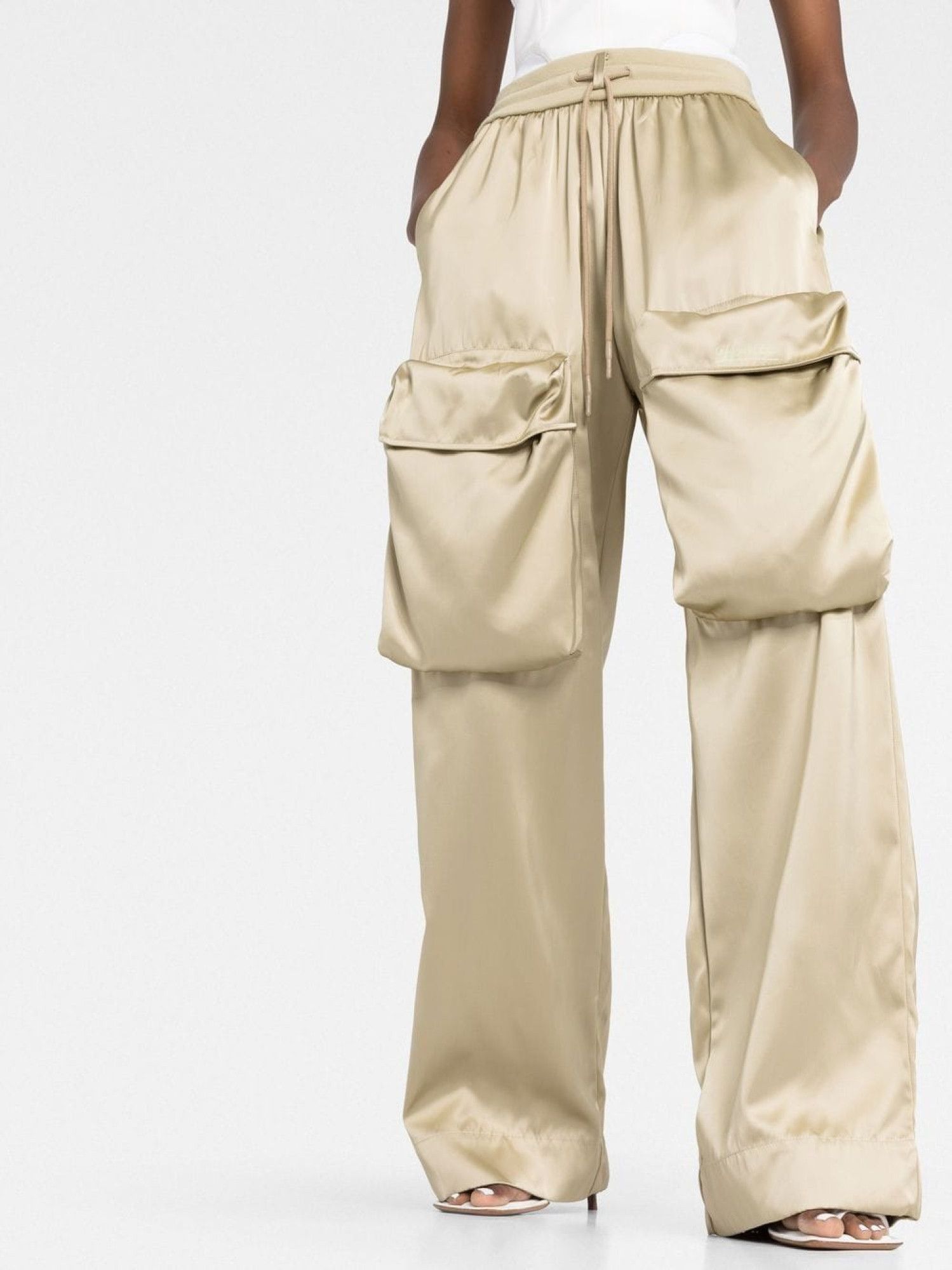 Off-White o1gr1nt1124 Duchesse Cargo Pant in Gold Size 25" / US 0 / IT 36 - 5 Thumbnail