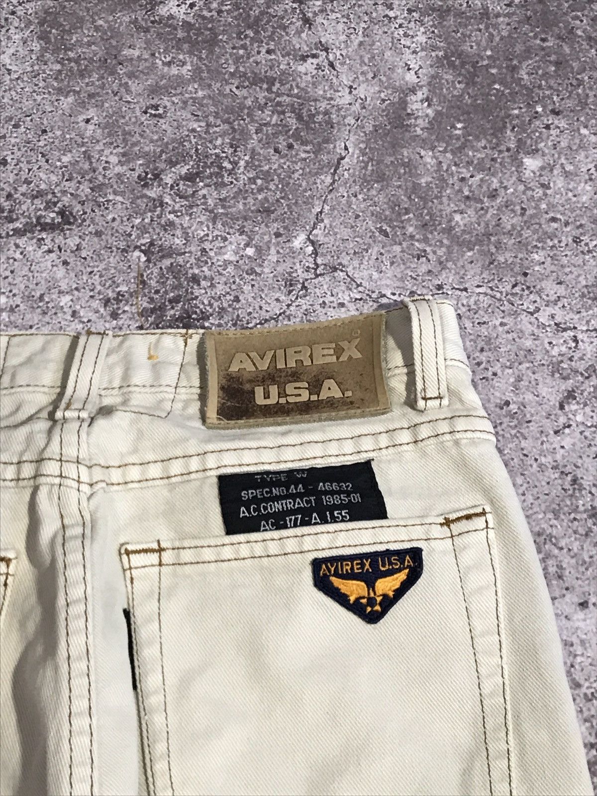 Avirex Vintage 90s Avirex Denim Jeans Embroiled Logo Belge 26 Size US 26 / EU 42 - 3 Thumbnail