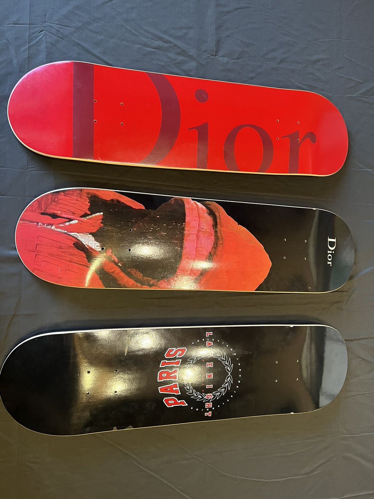 Dior Homme Set of 3 Dior Homme x François Bard Skateboard Decks