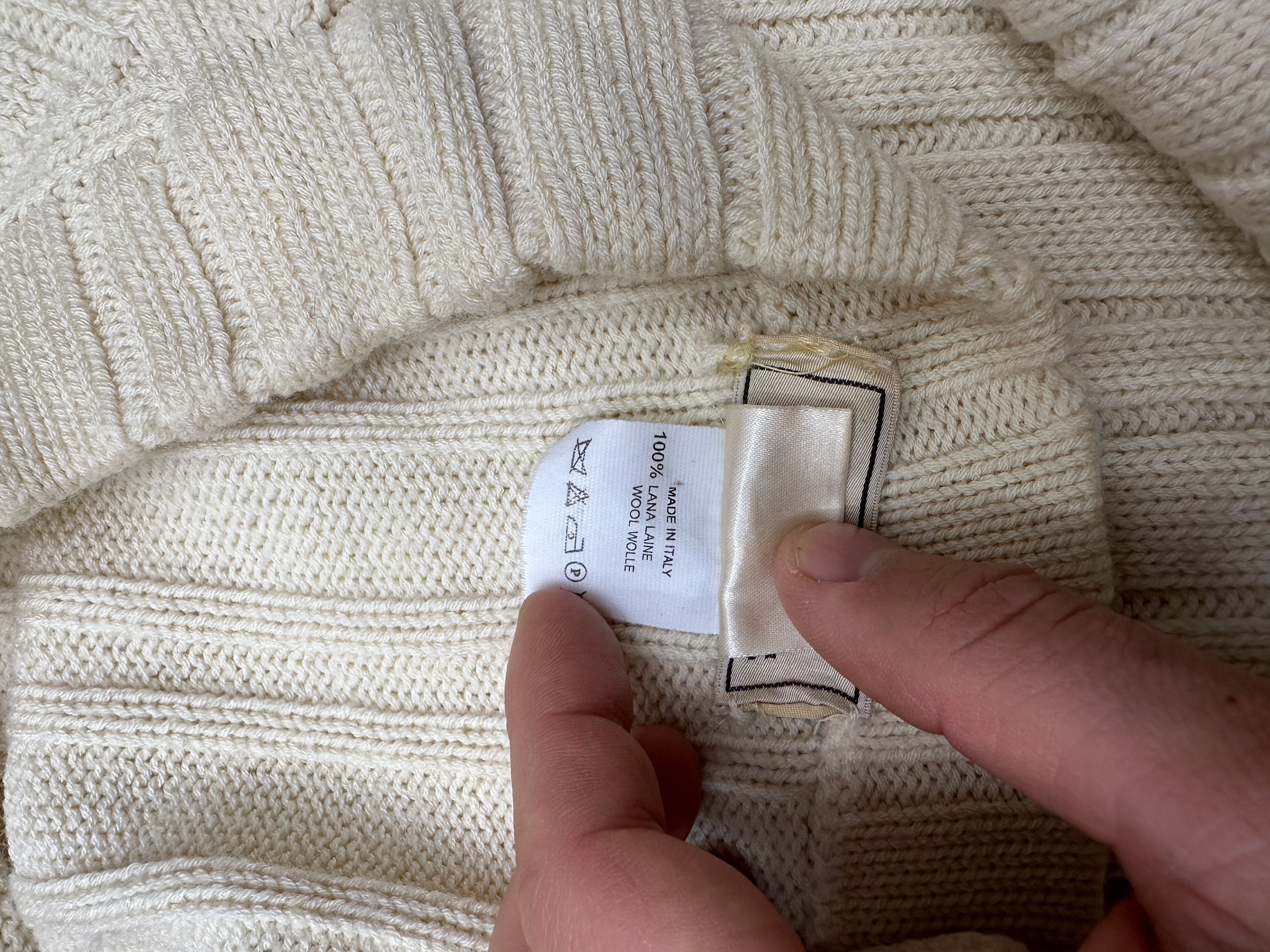 Hermes Hermès Wool Ribbed Button Collar Sweater Slim Fit Size L Size US L / EU 52-54 / 3 - 5 Thumbnail
