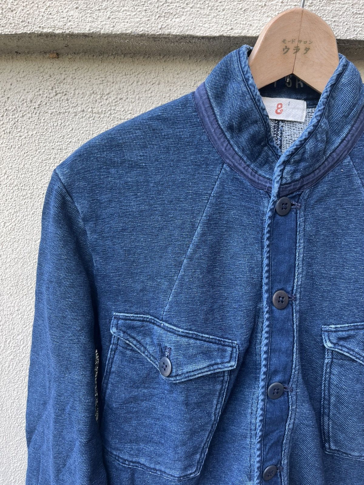 45rpm Double pocket Cotton jacket indigo dyed Size S / US 4 / IT 40 - 4 Thumbnail