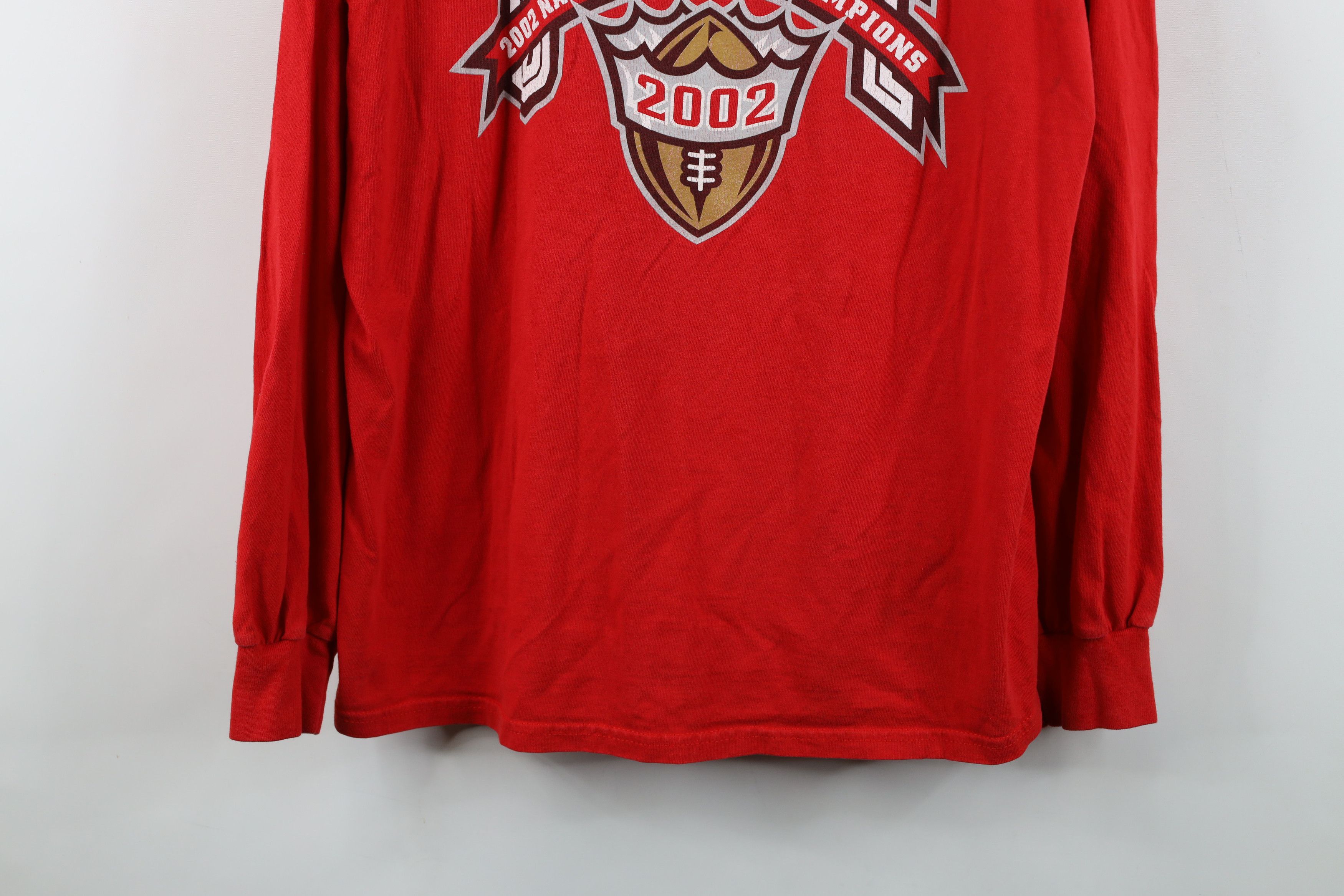 Vintage Vintage Y2K Ohio State University Football T-Shirt Red Size US XL / EU 56 / 4 - 3 Thumbnail