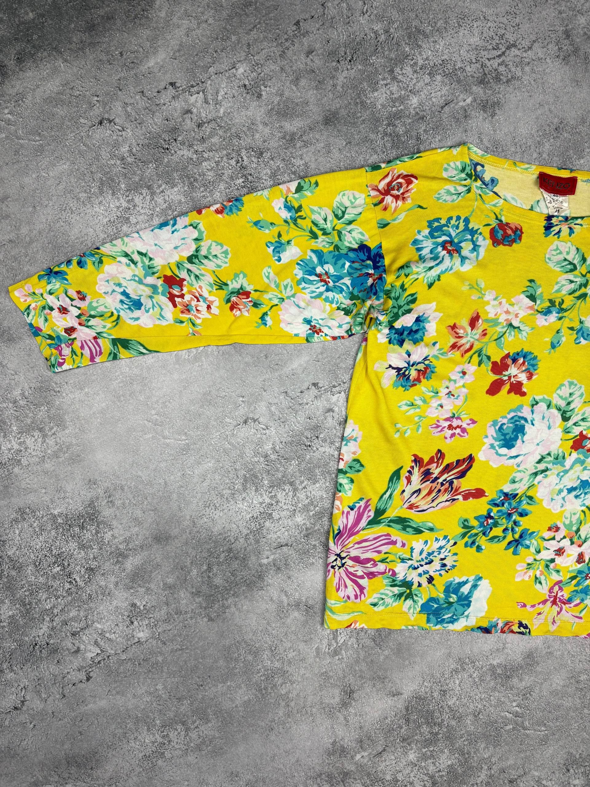 Kenzo Women Kenzo Blouse Oriental Floral Art Print Vintage Size M / US 6-8 / IT 42-44 - 3 Thumbnail