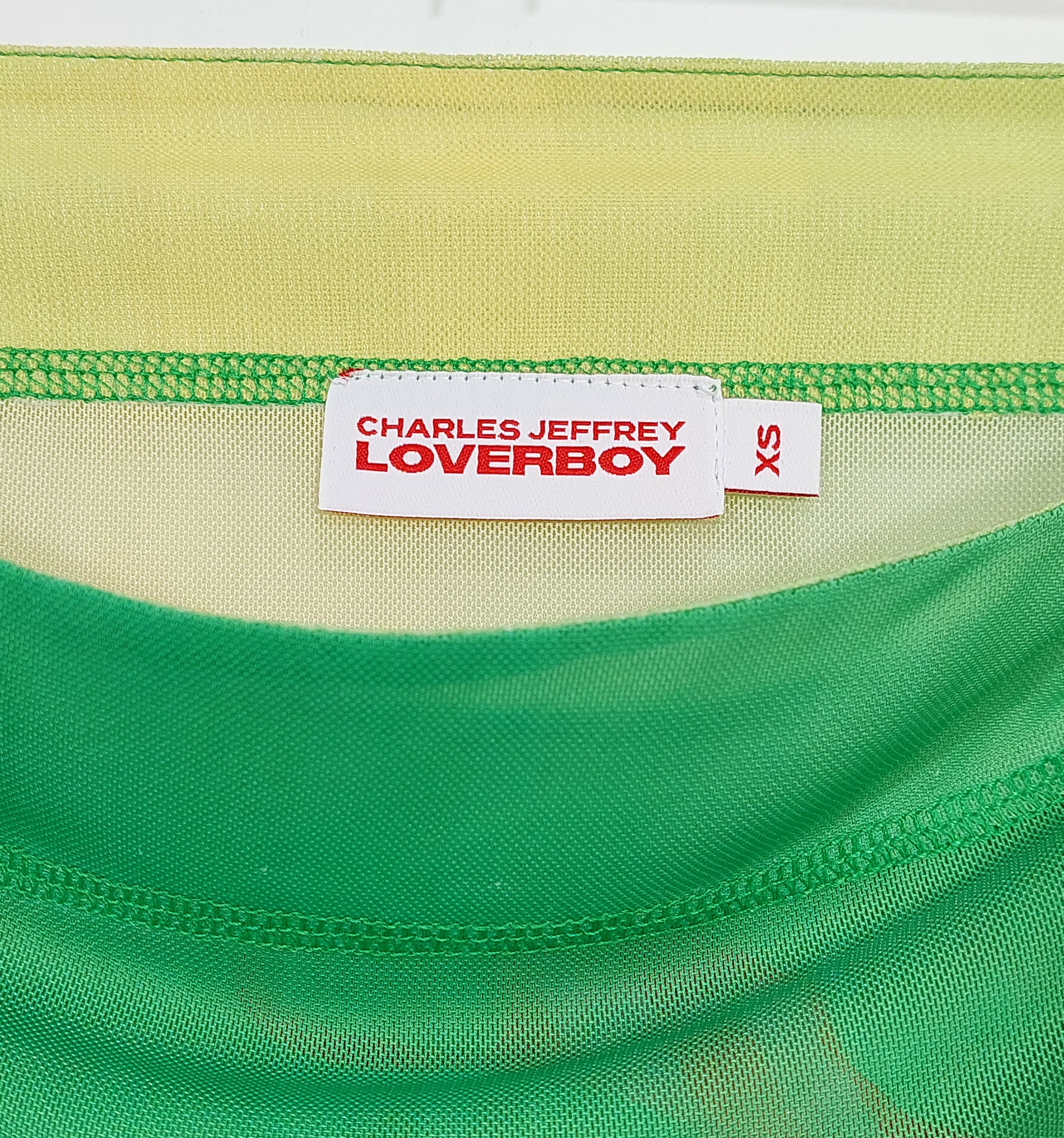 Charles Jeffrey LOVERBOY mesh graphic wrap skirt - multi XS Size 25" / US 0 / IT 36 - 2 Thumbnail