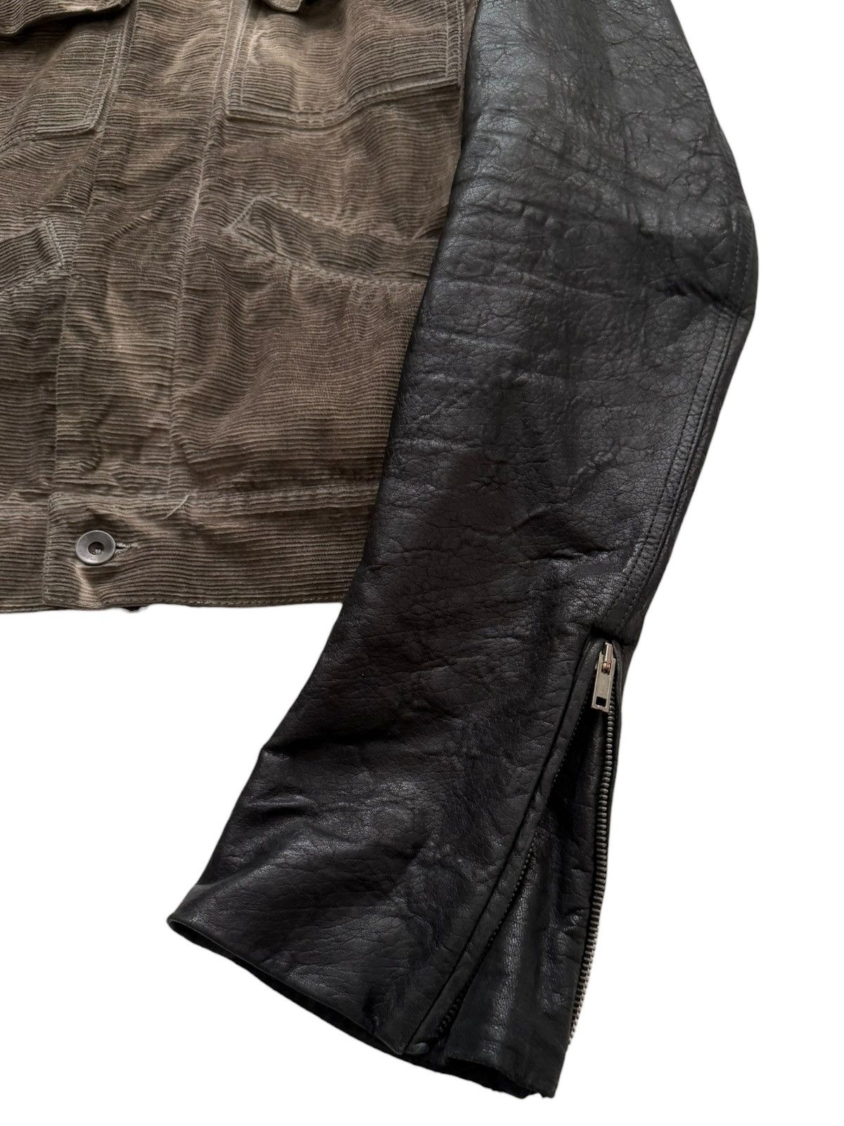 Rick Owens 2000’s Sample Hogwash Distressed Corduroy Leather Hybrid Size US M / EU 48-50 / 2 - 4 Thumbnail