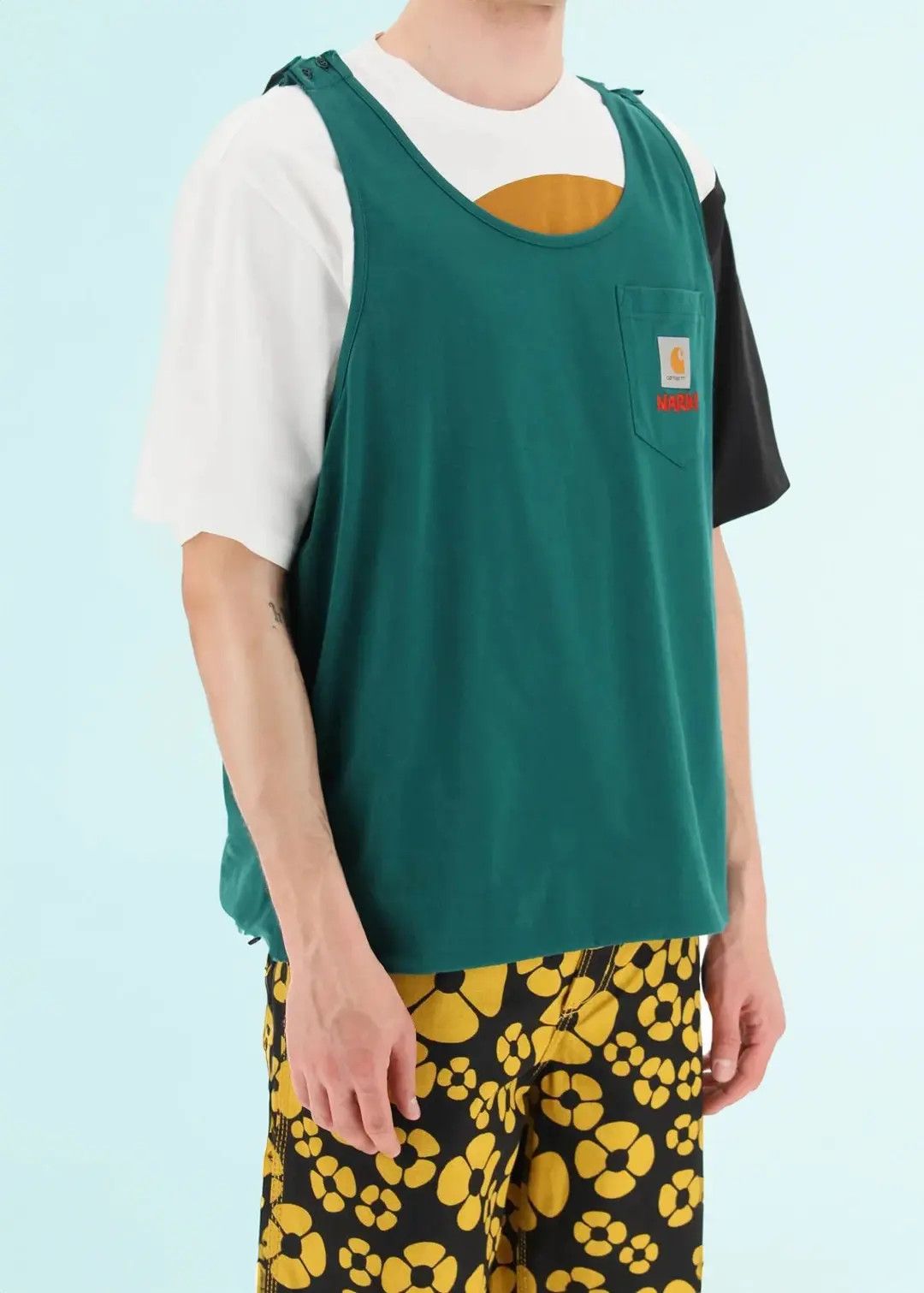 Carhartt Wip × Marni T- Shirt With Sewn In Tank Top Size US S / EU 44-46 / 1 - 1 Thumbnail