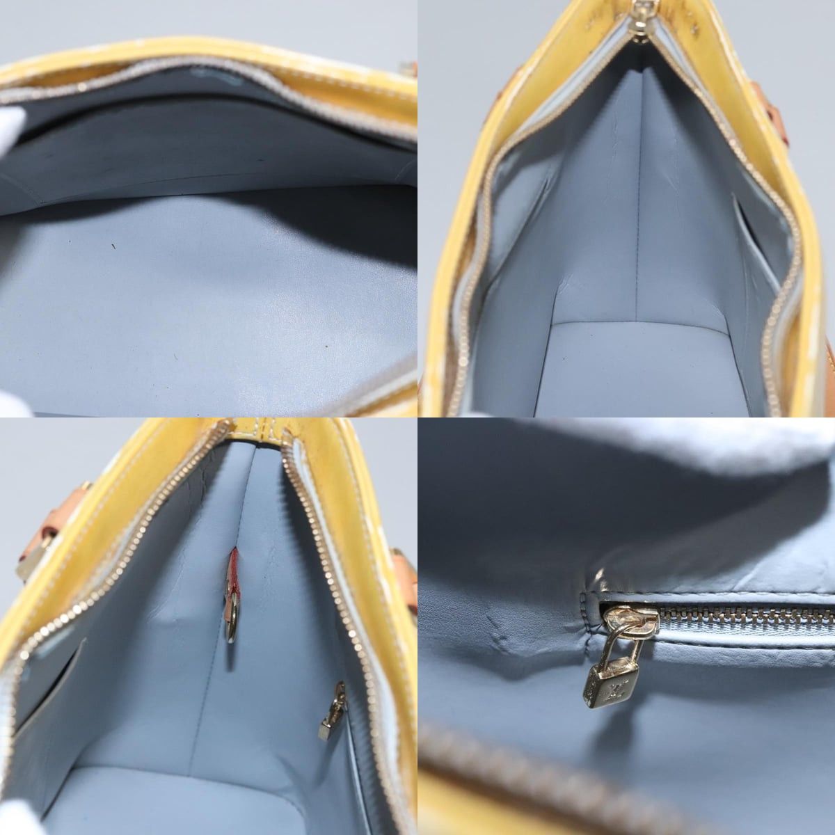 Louis Vuitton LOUIS VUITTON Monogram Vernis Houston Hand Bag Gris M91053 Size ONE SIZE - 12 Thumbnail
