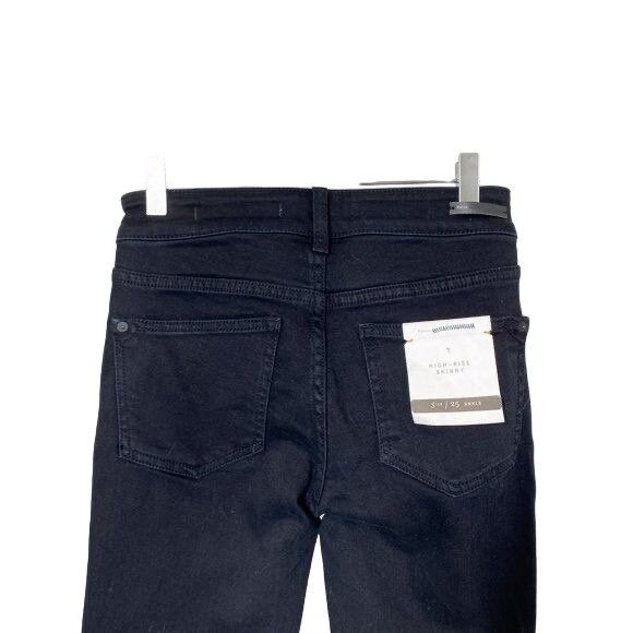 Anthropologie Pilcro Black High-Rise Skinny Jeans Size 25" / US 0 / IT 36 - 7 Thumbnail