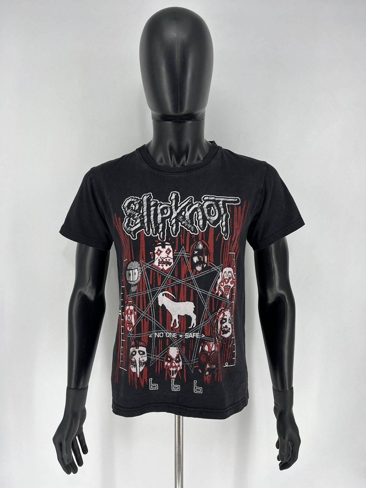 Band Tees × Vintage Vintage Slipknot Satan 666 Graphic Tee T-shirt Y2K 2000s Size US S / EU 44-46 / 1 - 2 Thumbnail