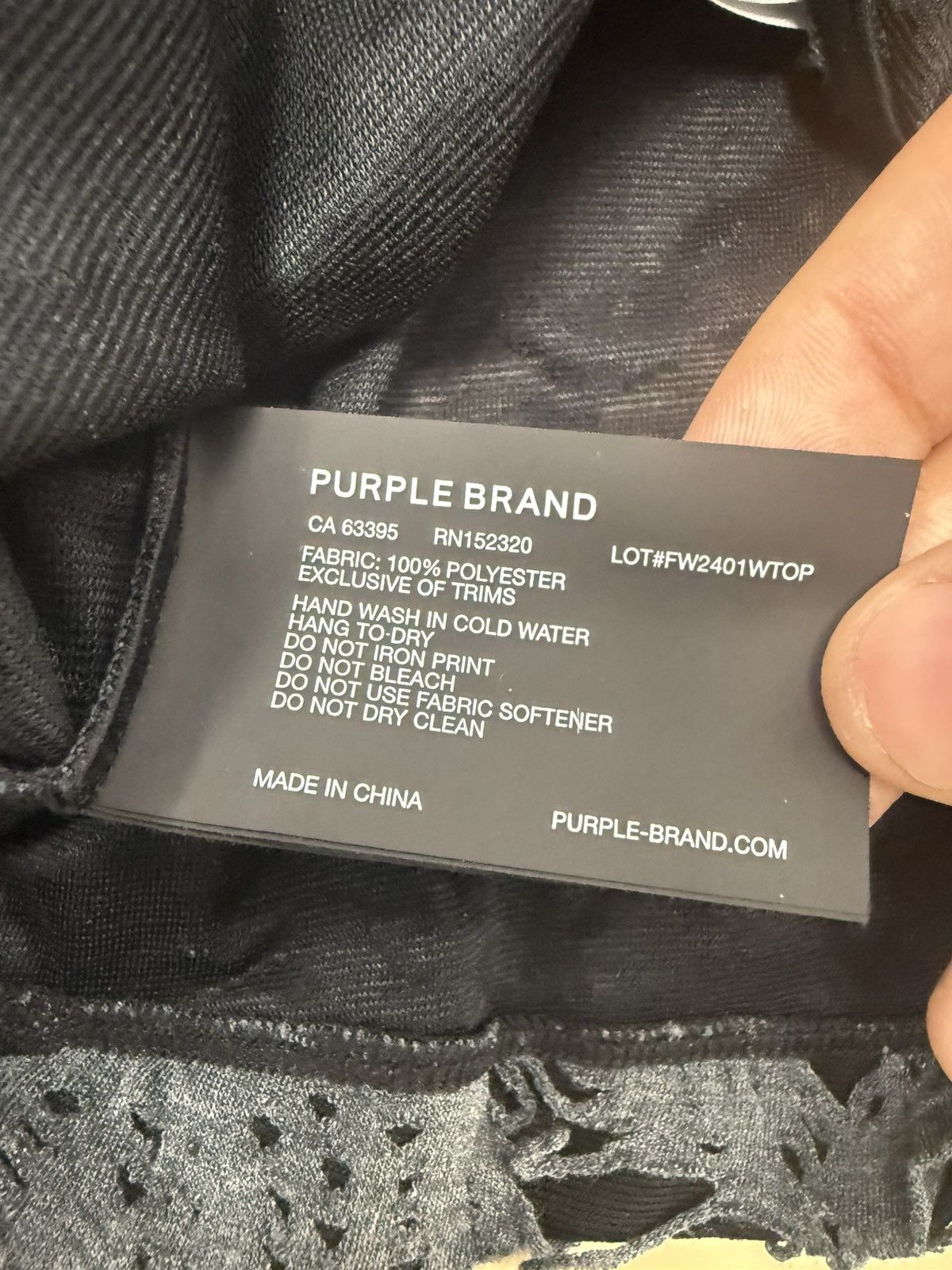 Other Purple Brand Ripped LS Jersey Gray Size S / US 4 / IT 40 - 4 Thumbnail