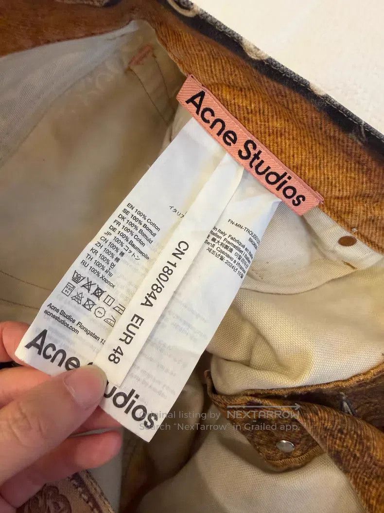 Acne Studios Acne Studios 3D Printed Jeans Size US 32 / EU 48 - 3 Thumbnail