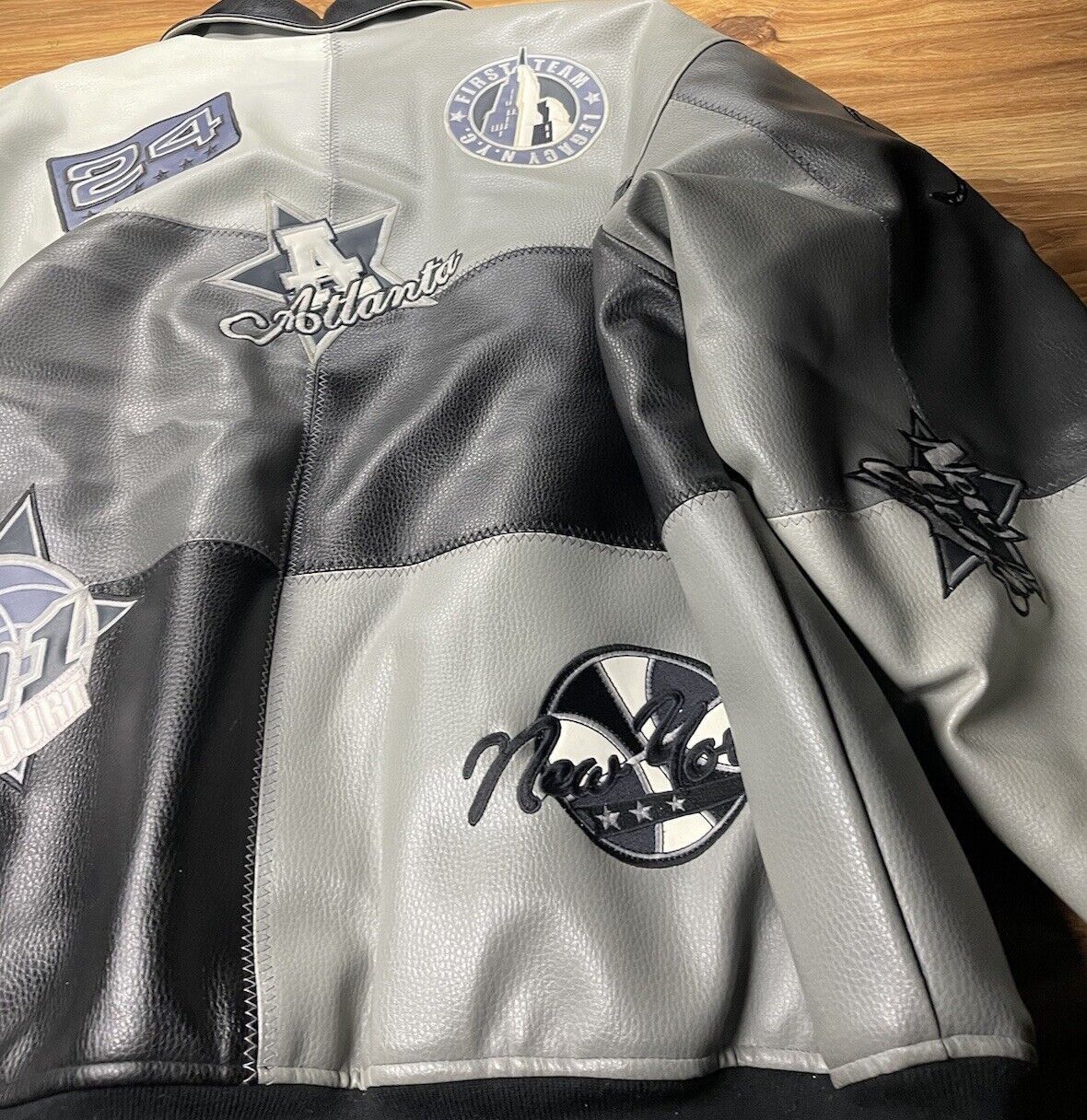 NBA × Vintage Raw Blue CLASSICS Bomber Jacket XL Men's 90's NBA NHL RARE Size US XL / EU 56 / 4 - 18 Thumbnail