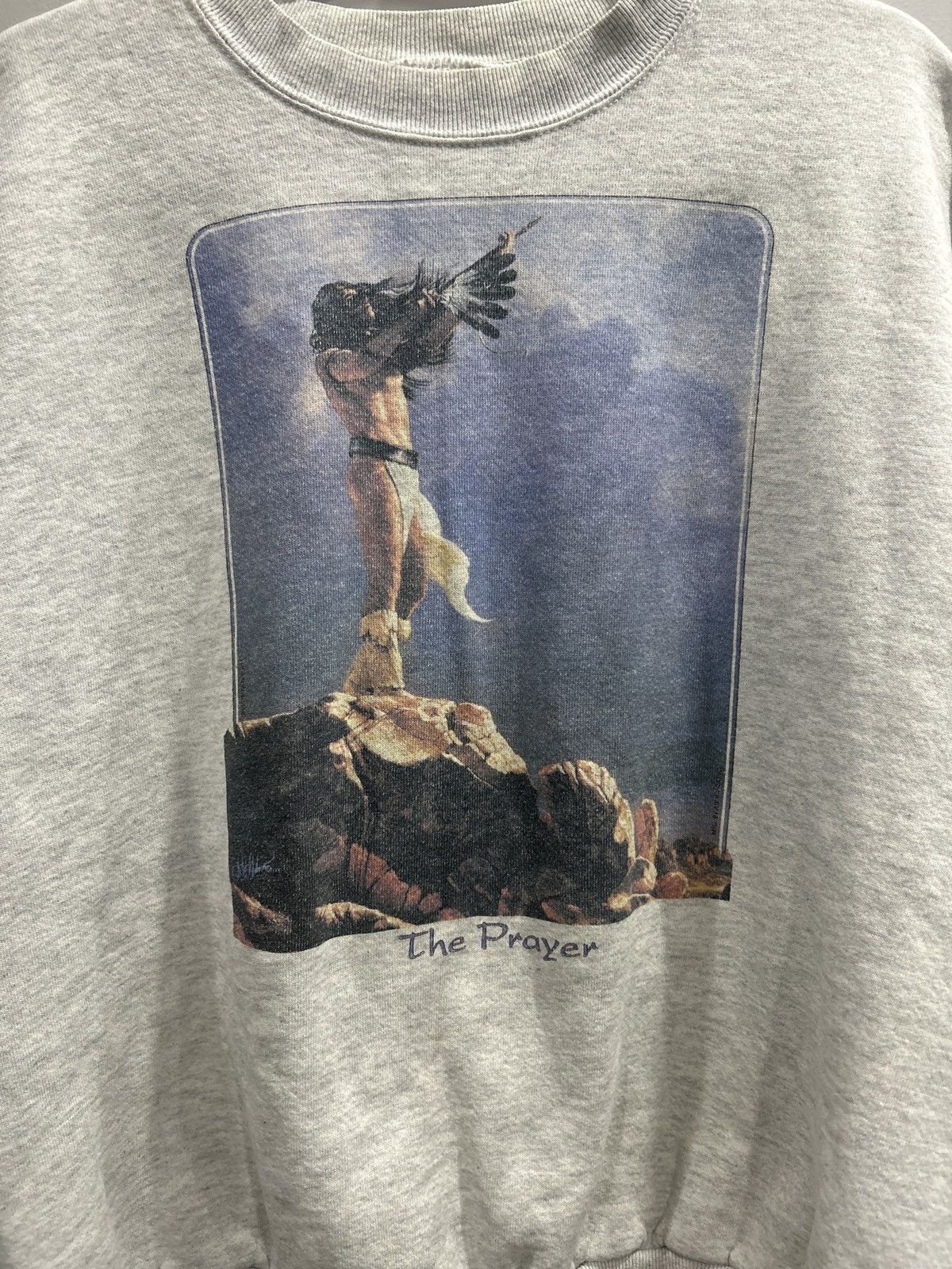 Jerzees × Vintage Vintage Jerzee’s Classic Crewneck The Prayer Size US XL / EU 56 / 4 - 2 Thumbnail