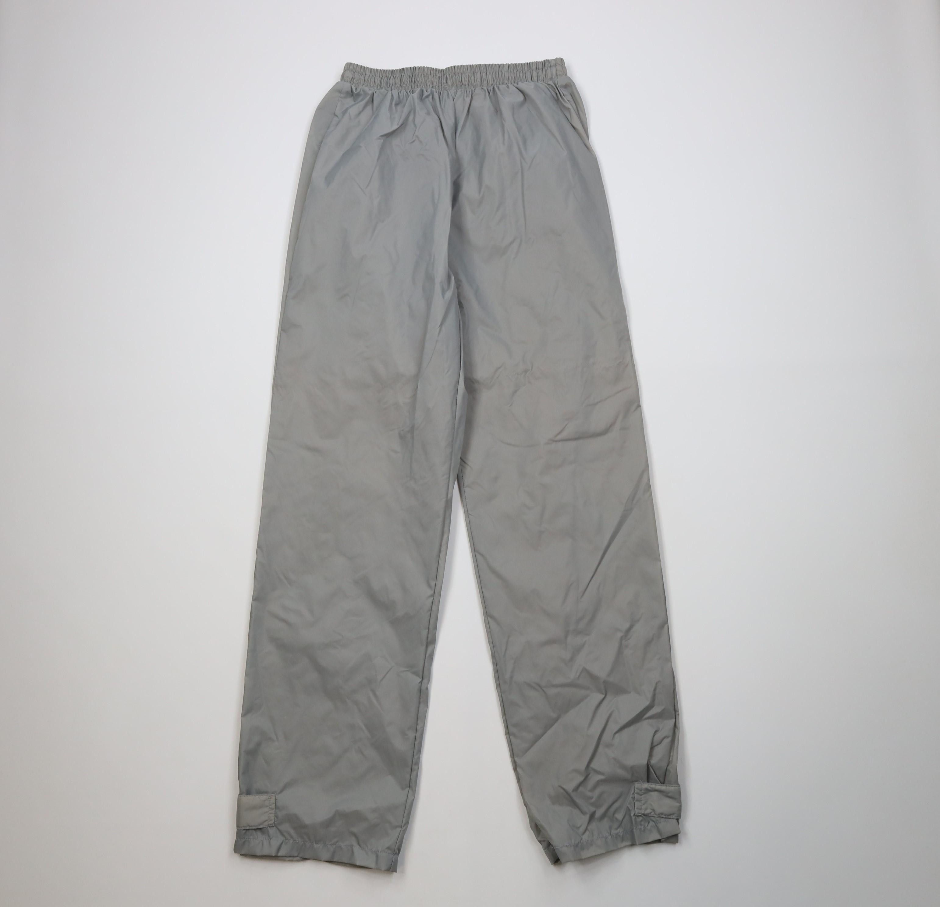 Vintage Vintage 90s Streetwear Wide Leg Windbreaker Rain Pants Gray Size US 34 / EU 50 - 1 Thumbnail