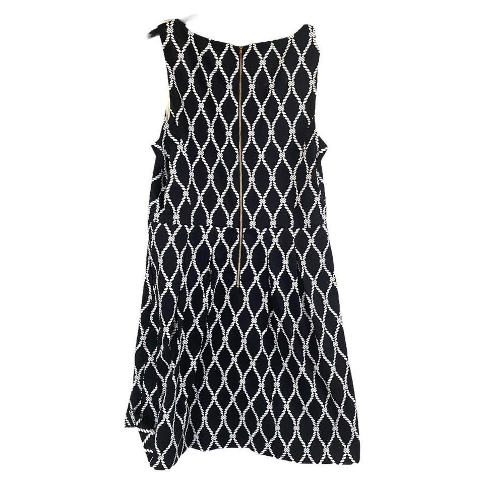 Banana Republic Banana Republic Black White Geometric Fit Flare Dress Sz 16 Size XXL / US 16-18 / IT 52-54 - 2 Thumbnail