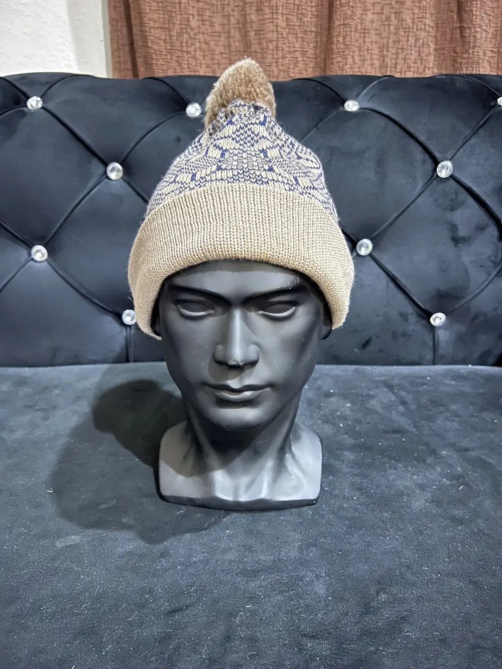 Japanese Brand Navajo Design Beanie Hat Size ONE SIZE - 2 Thumbnail