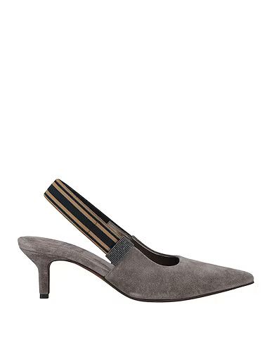 image of Brunello Cucinelli O1W1Db10524 Heel Shoes In Dark Grey, Women's
