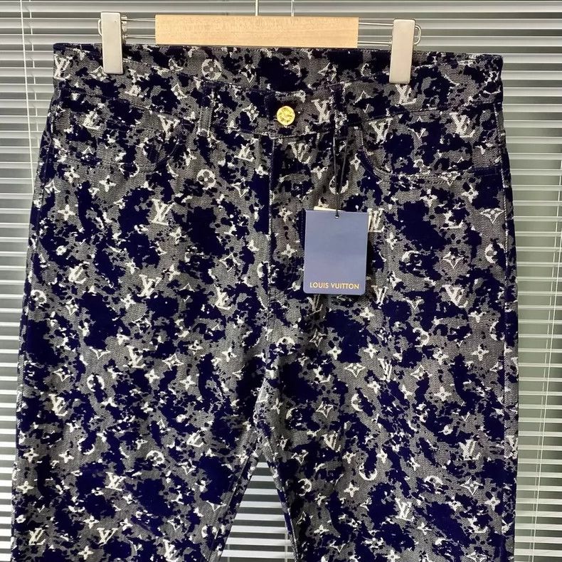 Louis Vuitton LOUIS VUITTON Flocking presbyopia full print jeans 2504-Nex Size US 34 / EU 50 - 3 Thumbnail