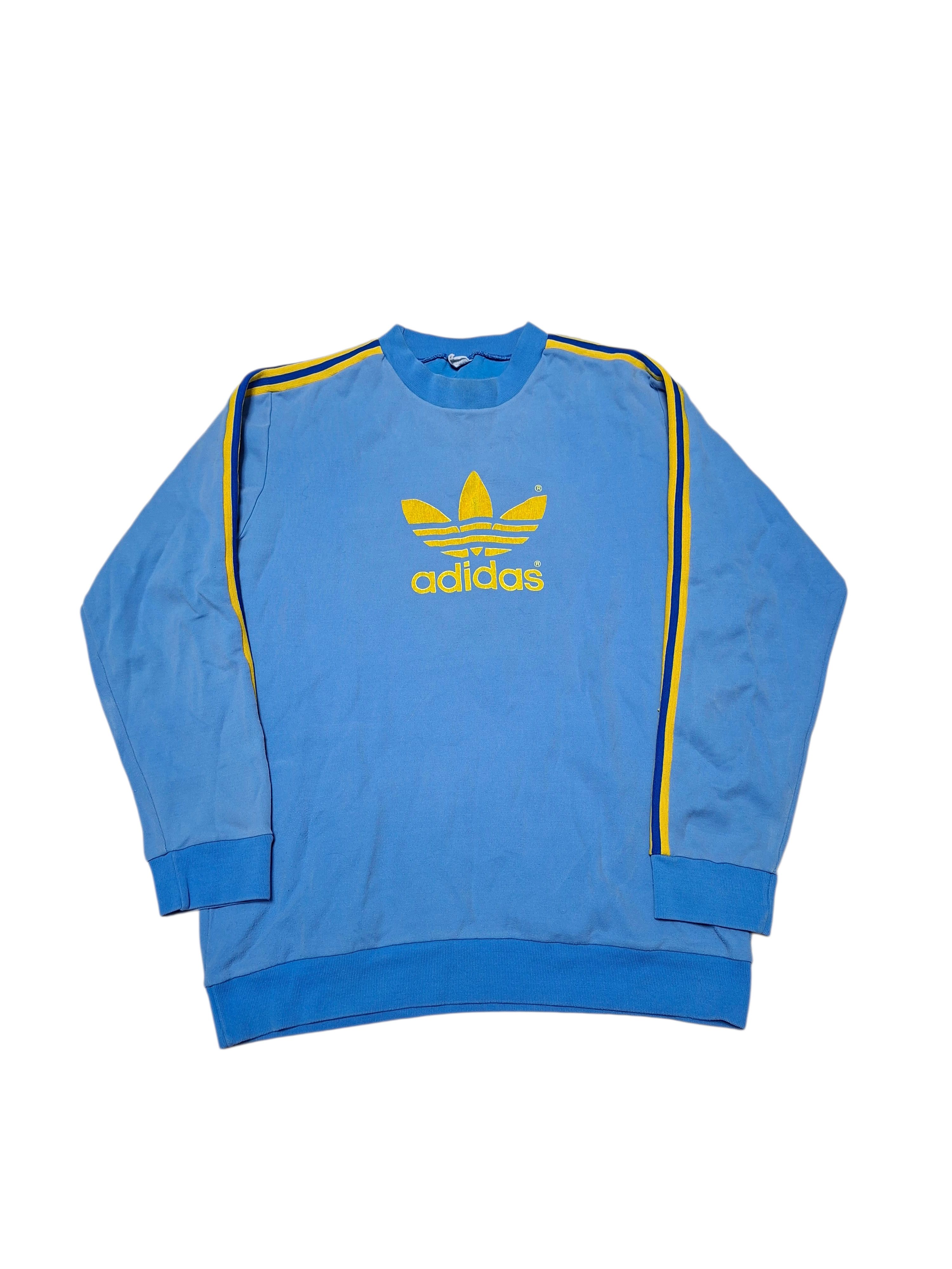 Adidas ADIDAS VINTAGE 80S BIG LOGO SWEATSHIRT Size US M / EU 48-50 / 2 - 1 Thumbnail