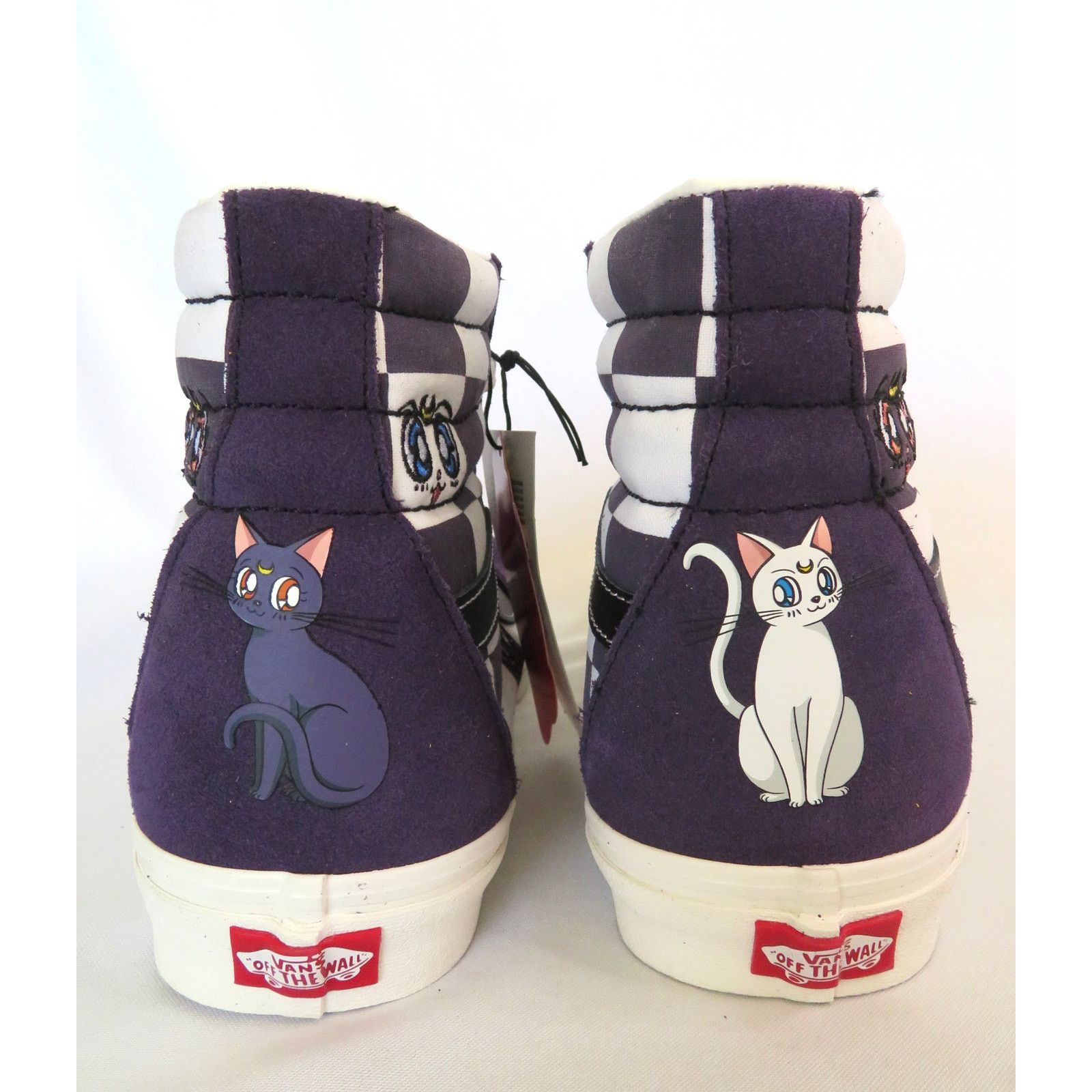 Vans New VANS Off The Wall Sailor Moon Purple Hi Top Sk8 Sneakers Size US 12 / EU 45 - 9 Thumbnail