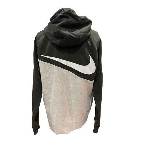 Oatmeal nike swoosh online hoodie