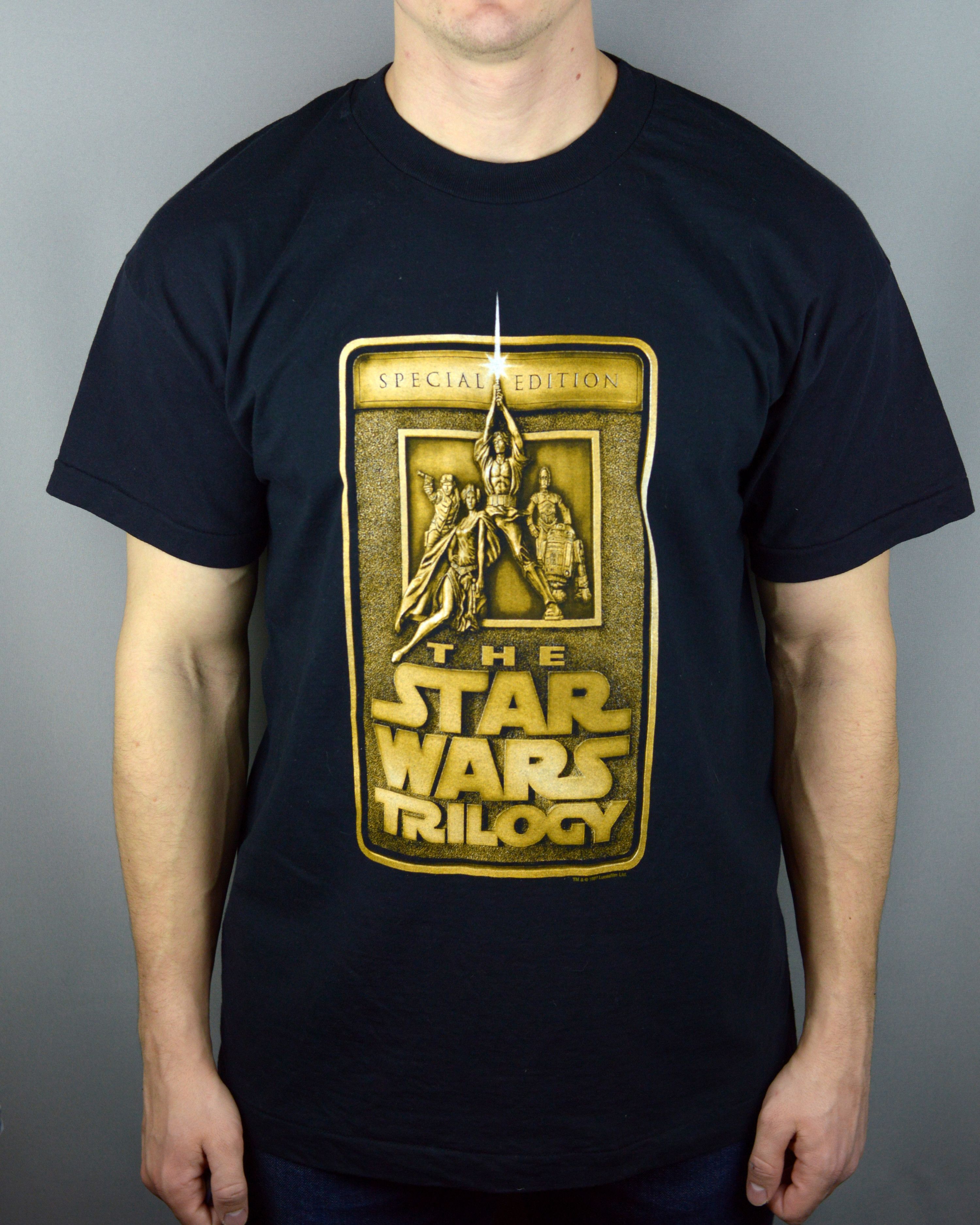 Star Wars × Vintage Vintage 1997 Star Wars Trilogy t shirt Size US L / EU 52-54 / 3 - 1 Thumbnail