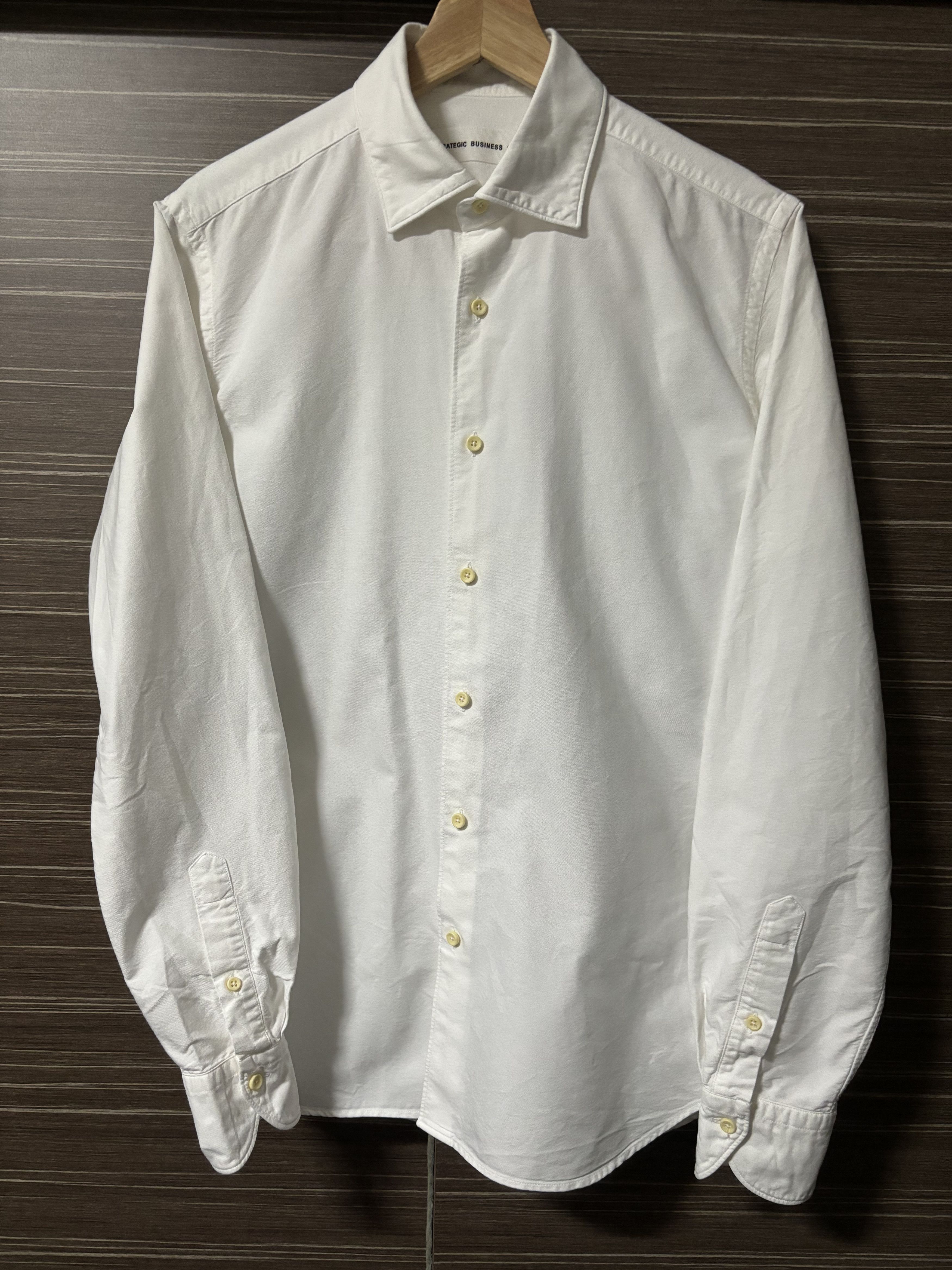 Strategic Business Unit White Cotton Shirt