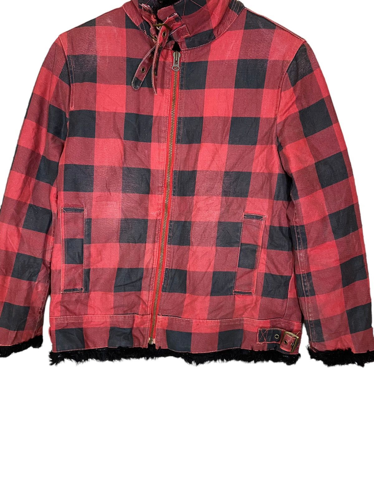 If Six Was Nine × Japanese Brand × Seditionaries ‼️MARLAND TARTAN JACKET INSIDE FUR LGB DESIGN‼️ Size US M / EU 48-50 / 2 - 4 Thumbnail