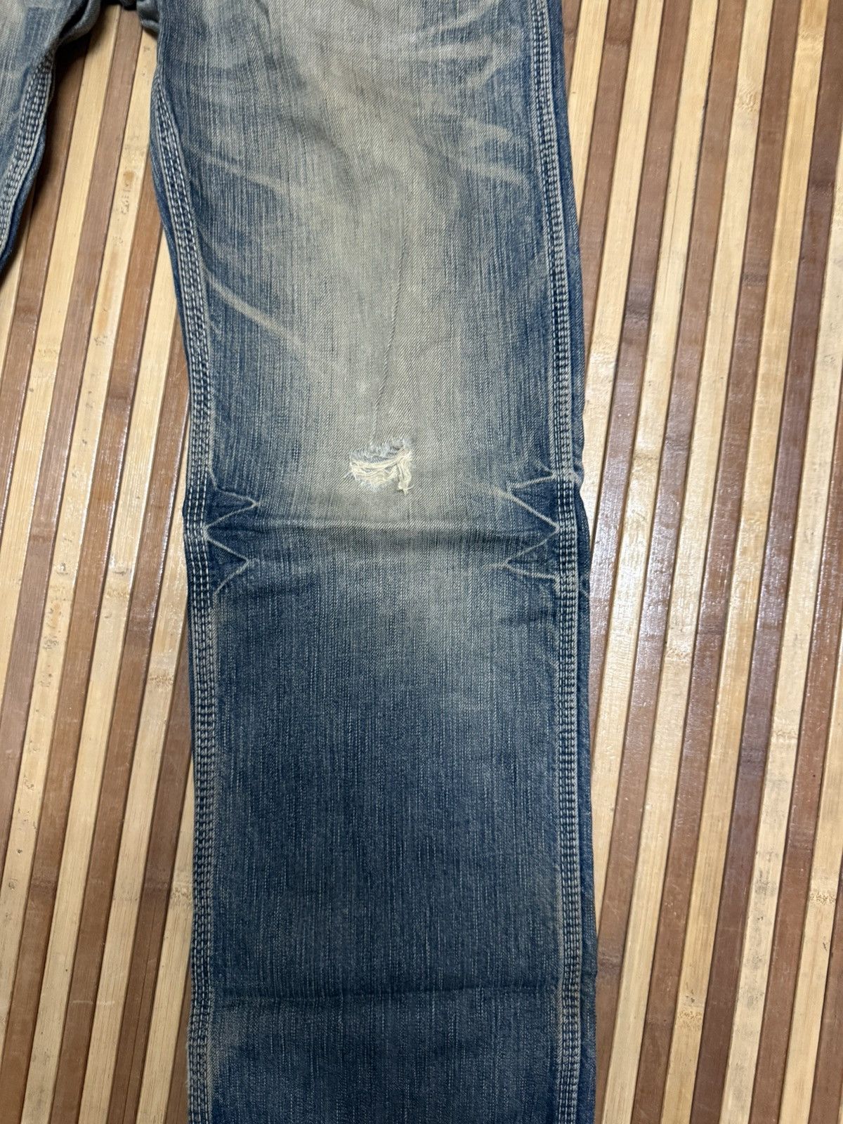 Japanese Brand 🔥VINTAGE EDWIN BLUE TRIP Denim Pants / Streetwear / W31x32.5 Size US 31 - 5 Thumbnail