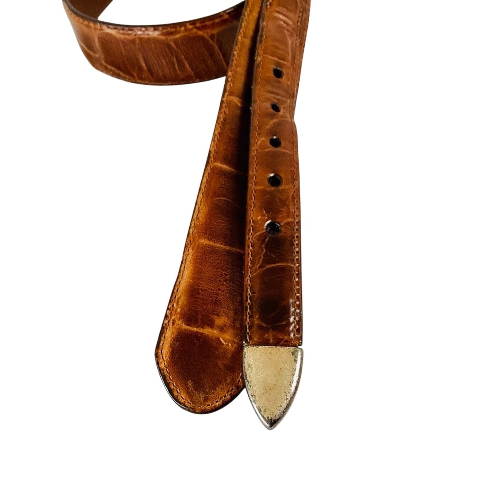 Lands' End Land’s End Leather Belt Size 40 - 4 Thumbnail