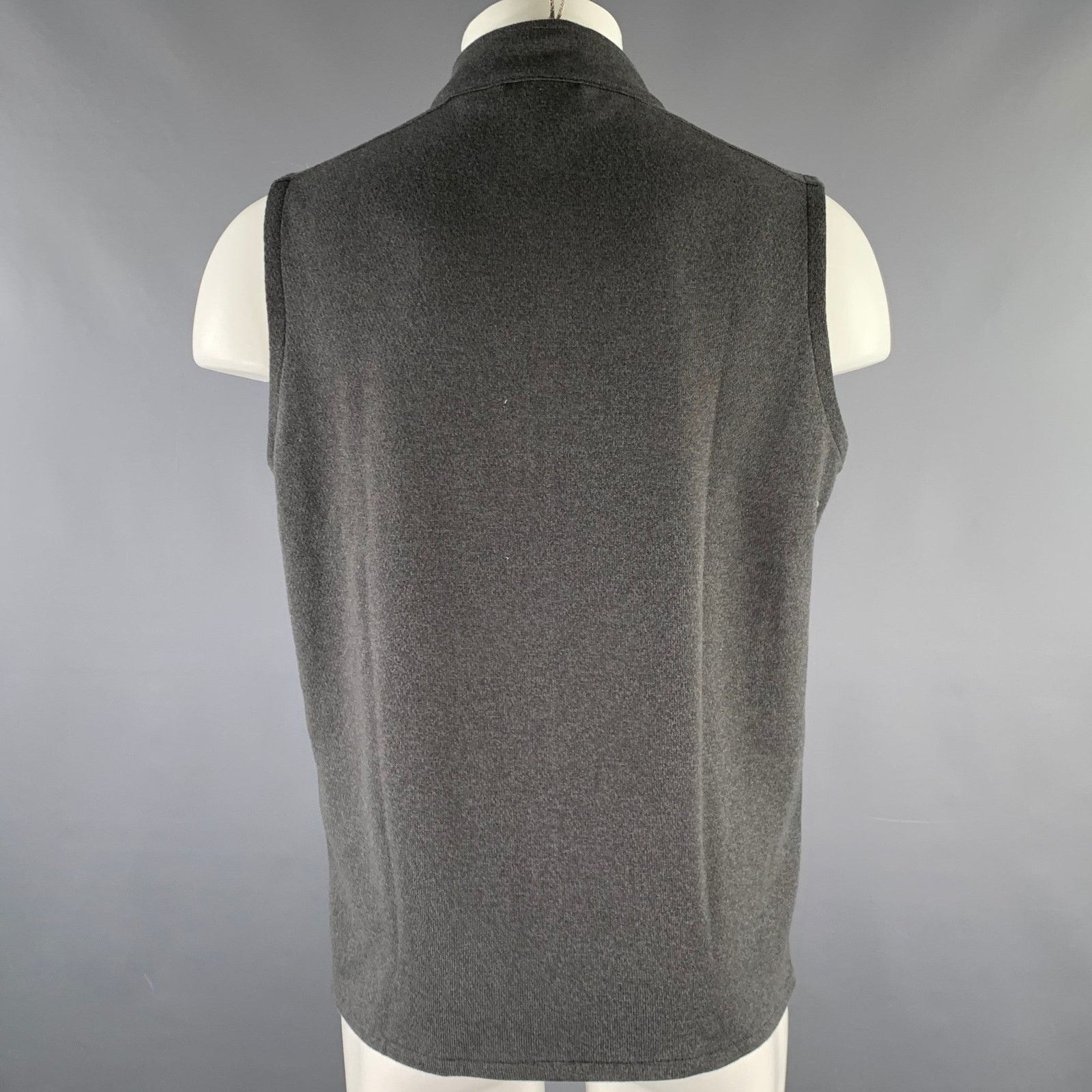 Peter Millar PETER MILLAR Size M Gray Heather Poly Double Zipper Vest Size US M / EU 48-50 / 2 - 3 Thumbnail